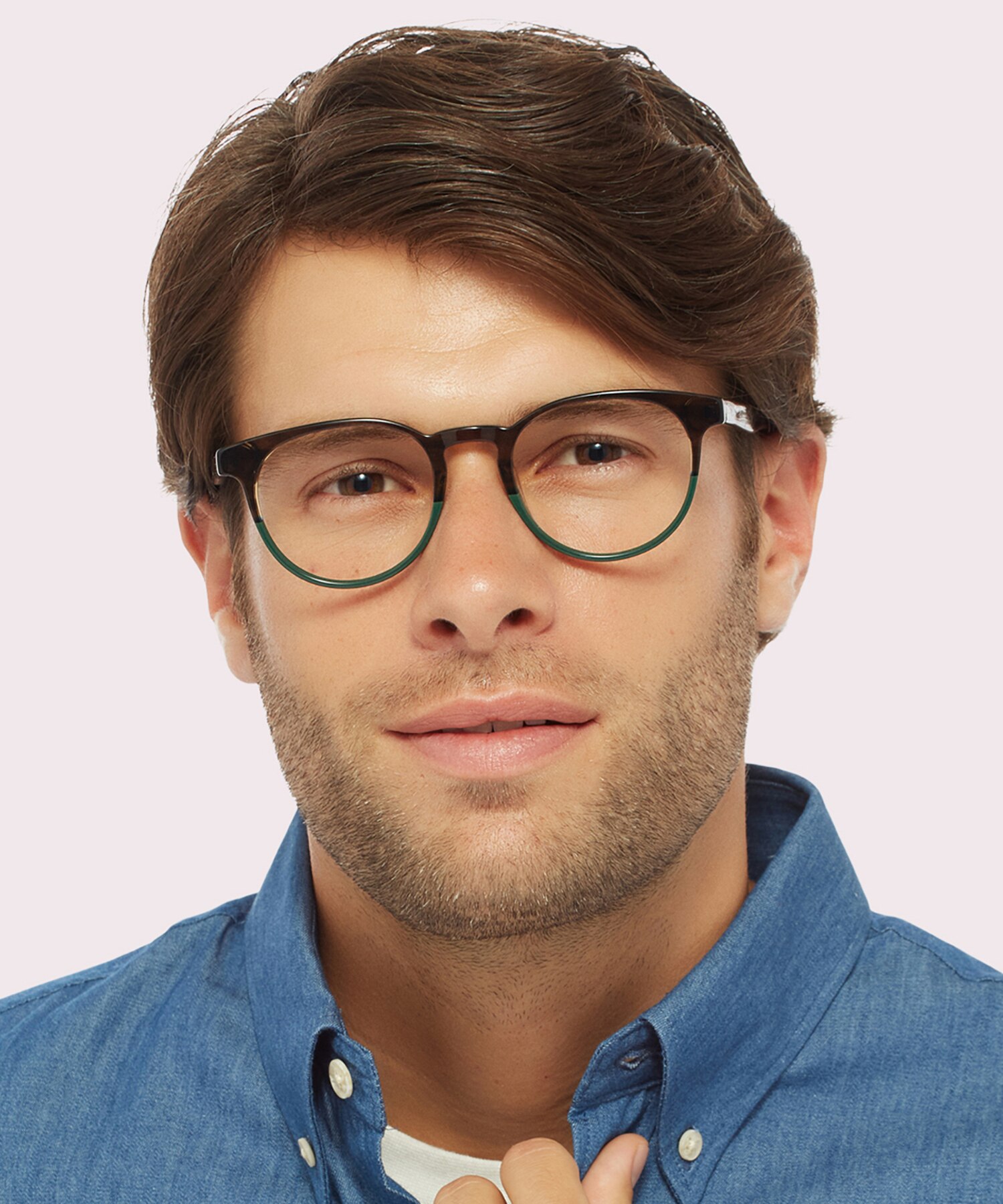 ZEROSEVEN Green AcetateEyeglass Frames for Men for Glasses Direct