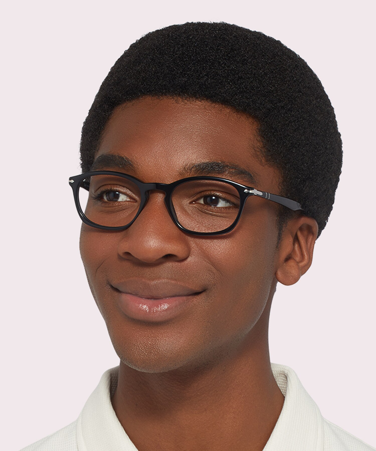 PO3303V Black AcetateEyeglass Frames for Men for Glasses Direct
