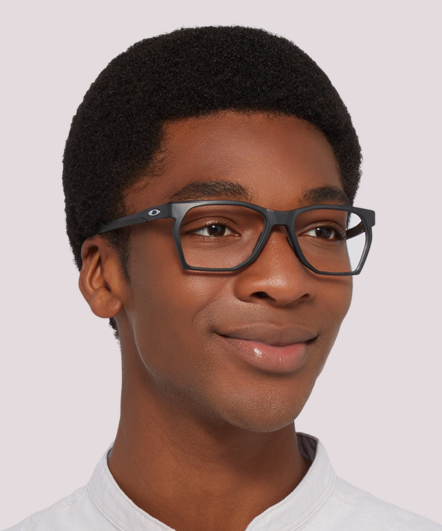 CTRLNK Satin Black PlasticEyeglass Frames for Men for Glasses Direct