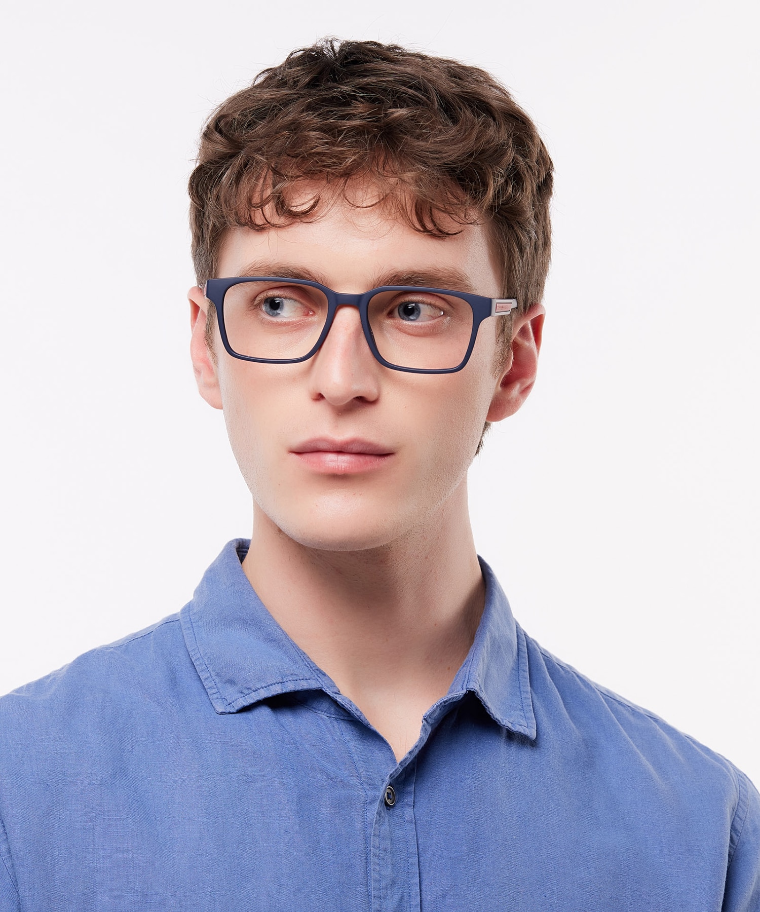 TH 2093 Blue Red PlasticEyeglass Frames for Men for Glasses Direct