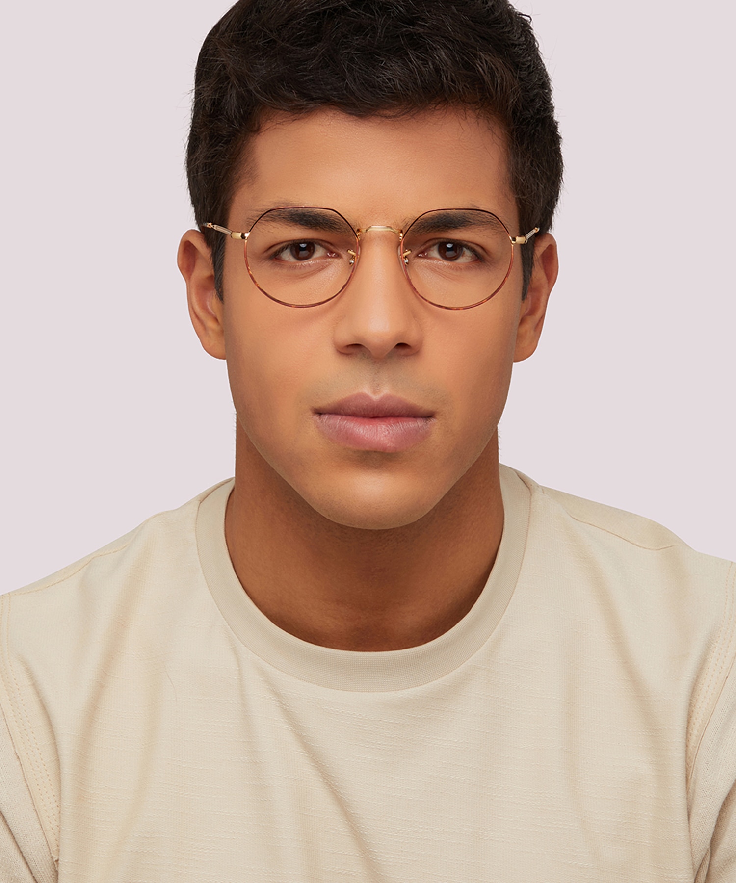 RB6465 Havana On Gold MetalEyeglass Frames for Men for Glasses Direct