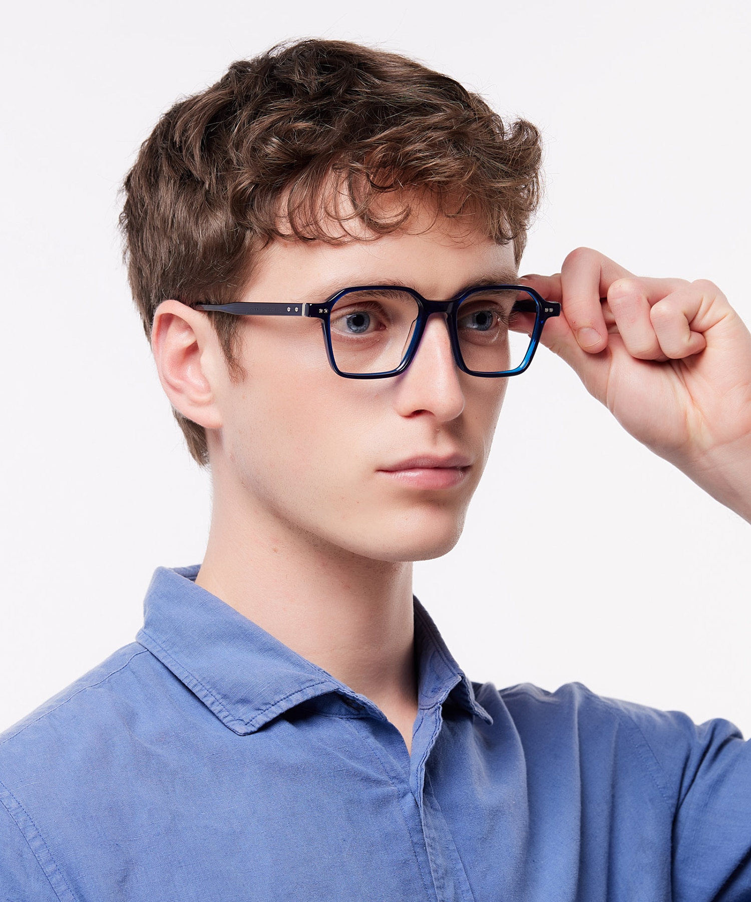 TH 2071 Blue AcetateEyeglass Frames for Men for Glasses Direct