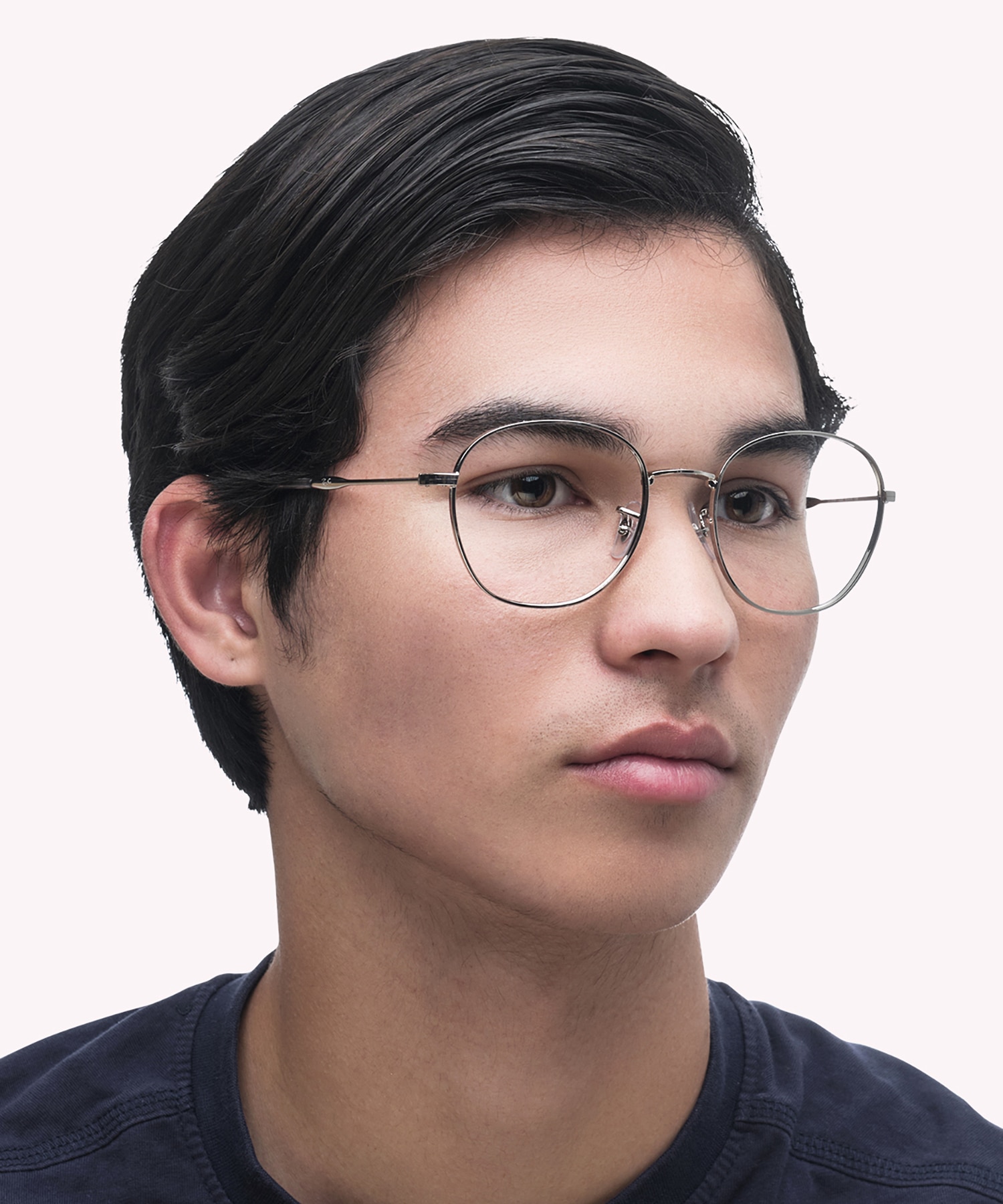 RB6509 Silver MetalEyeglass Frames for Men for Glasses Direct
