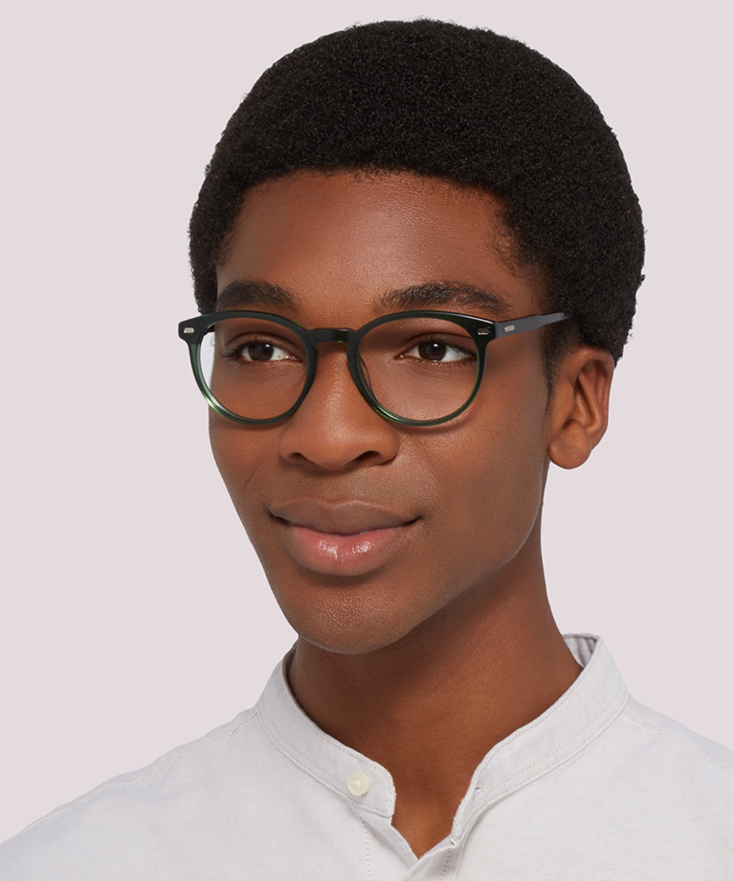 Gibson Crystal Green AcetateEyeglass Frames for Men for Glasses Direct