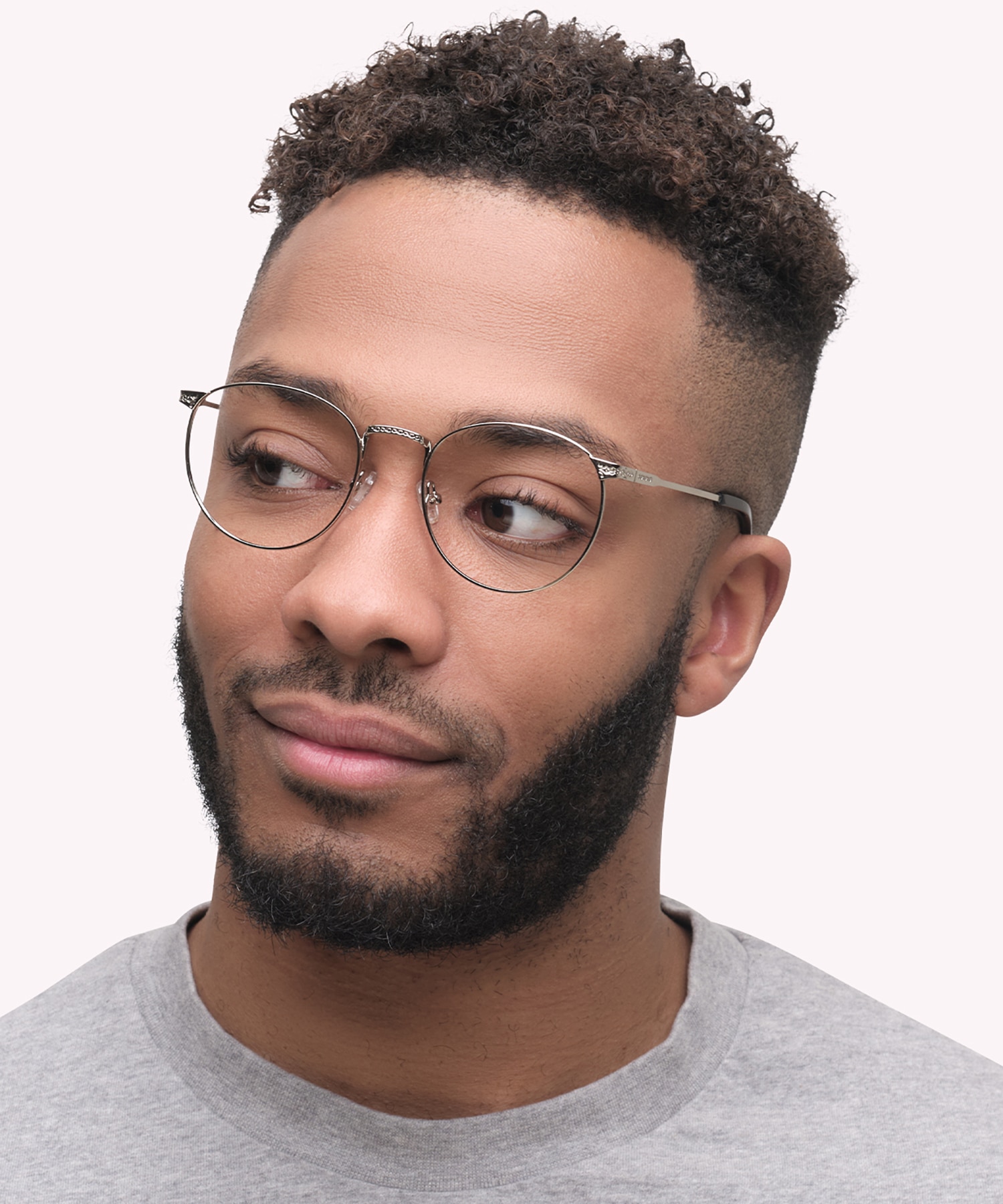 Heath Silver MetalEyeglass Frames for Men for Glasses Direct