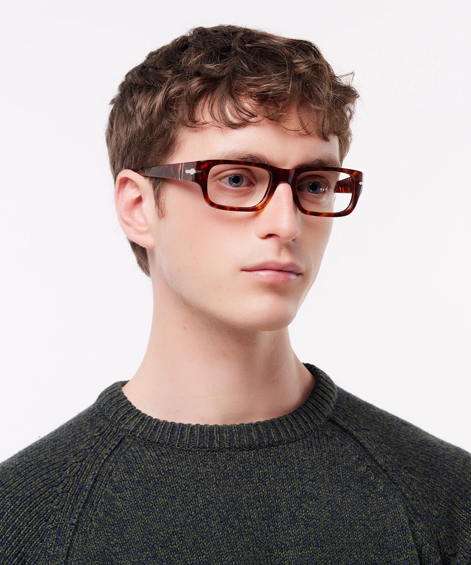 PO3347V Havana AcetateEyeglass Frames for Men for Glasses Direct