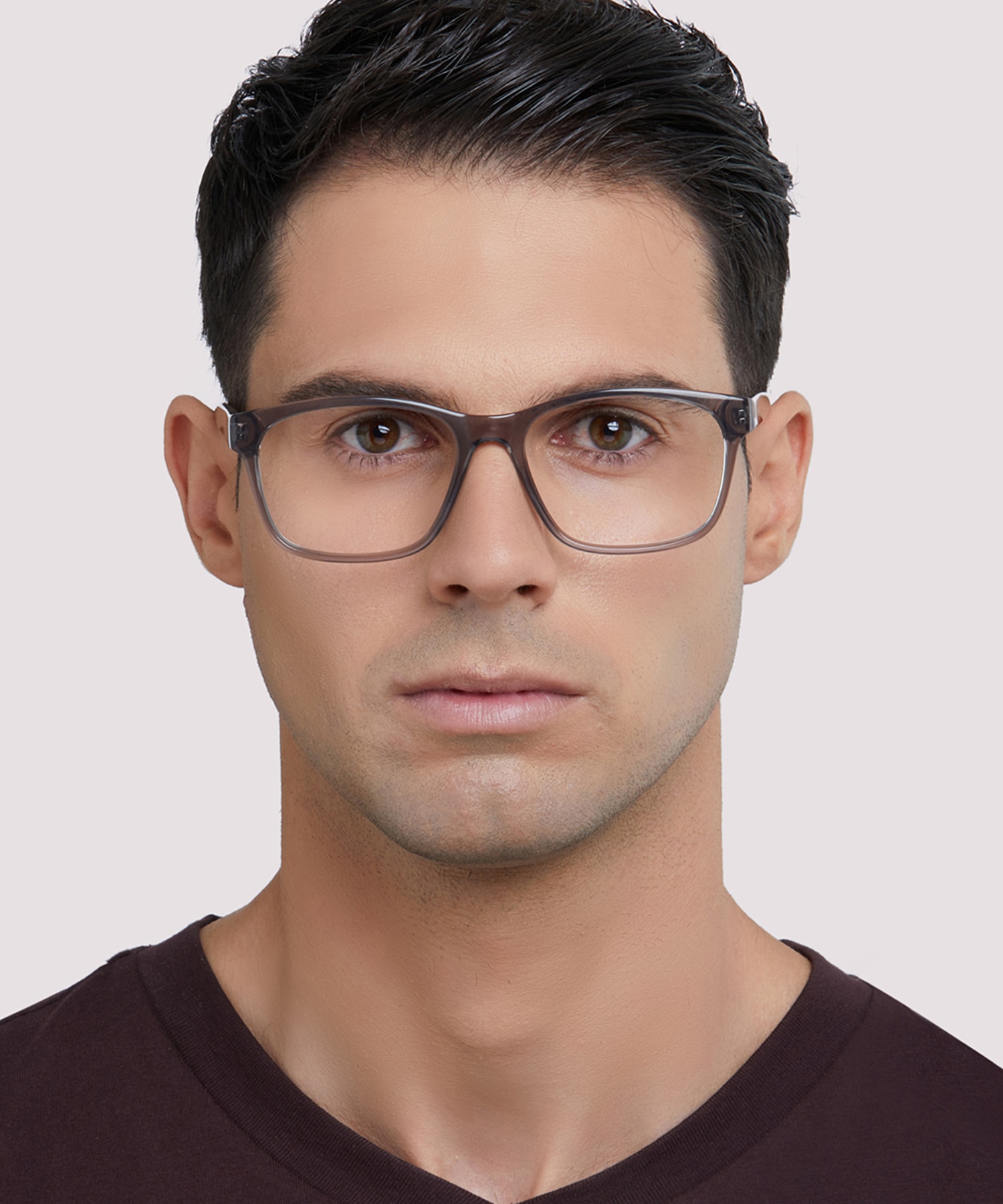 Aero Grey AcetateEyeglass Frames for Men for Glasses Direct