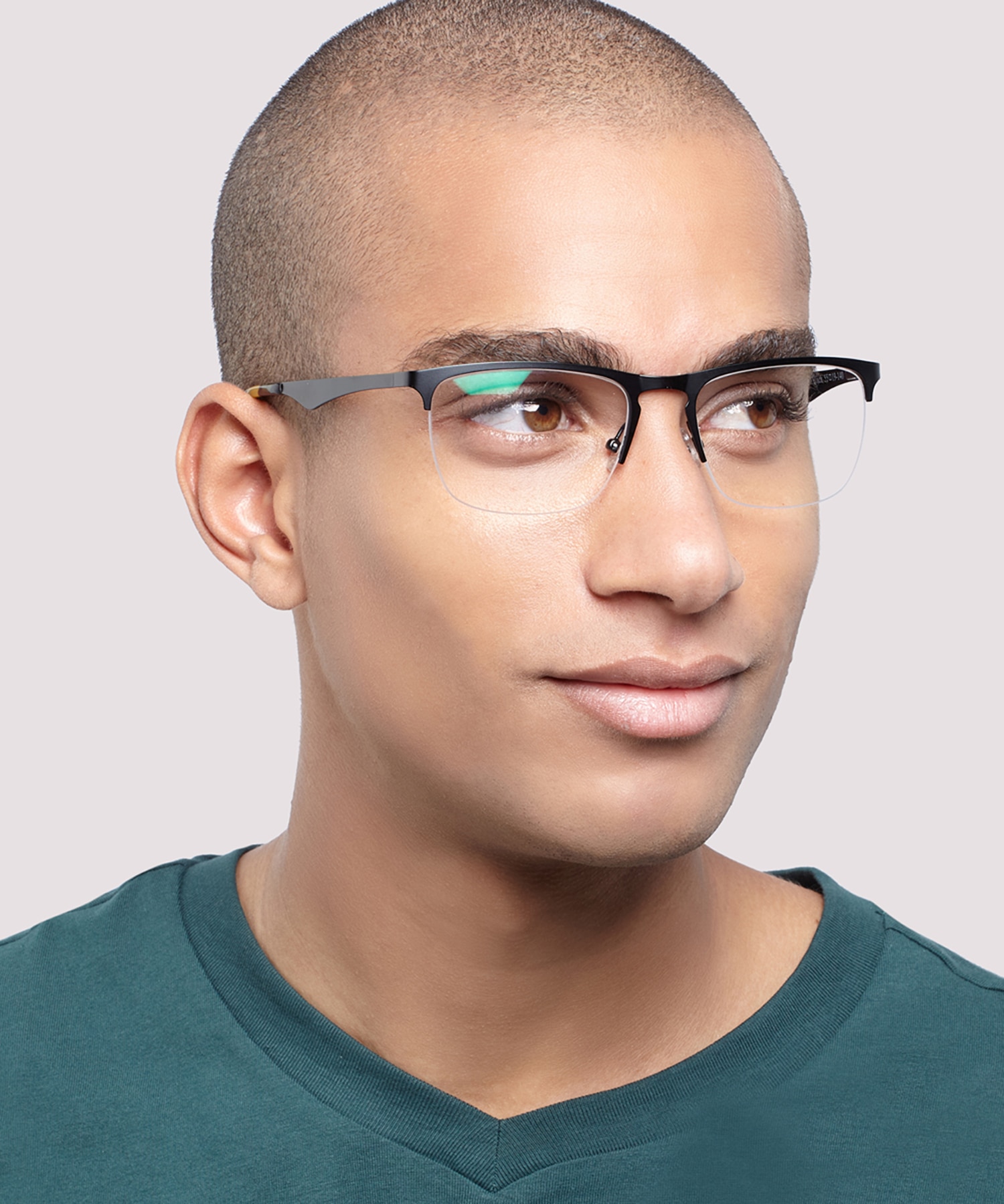 Joe1 Matte Black MetalEyeglass Frames for Men for Glasses Direct