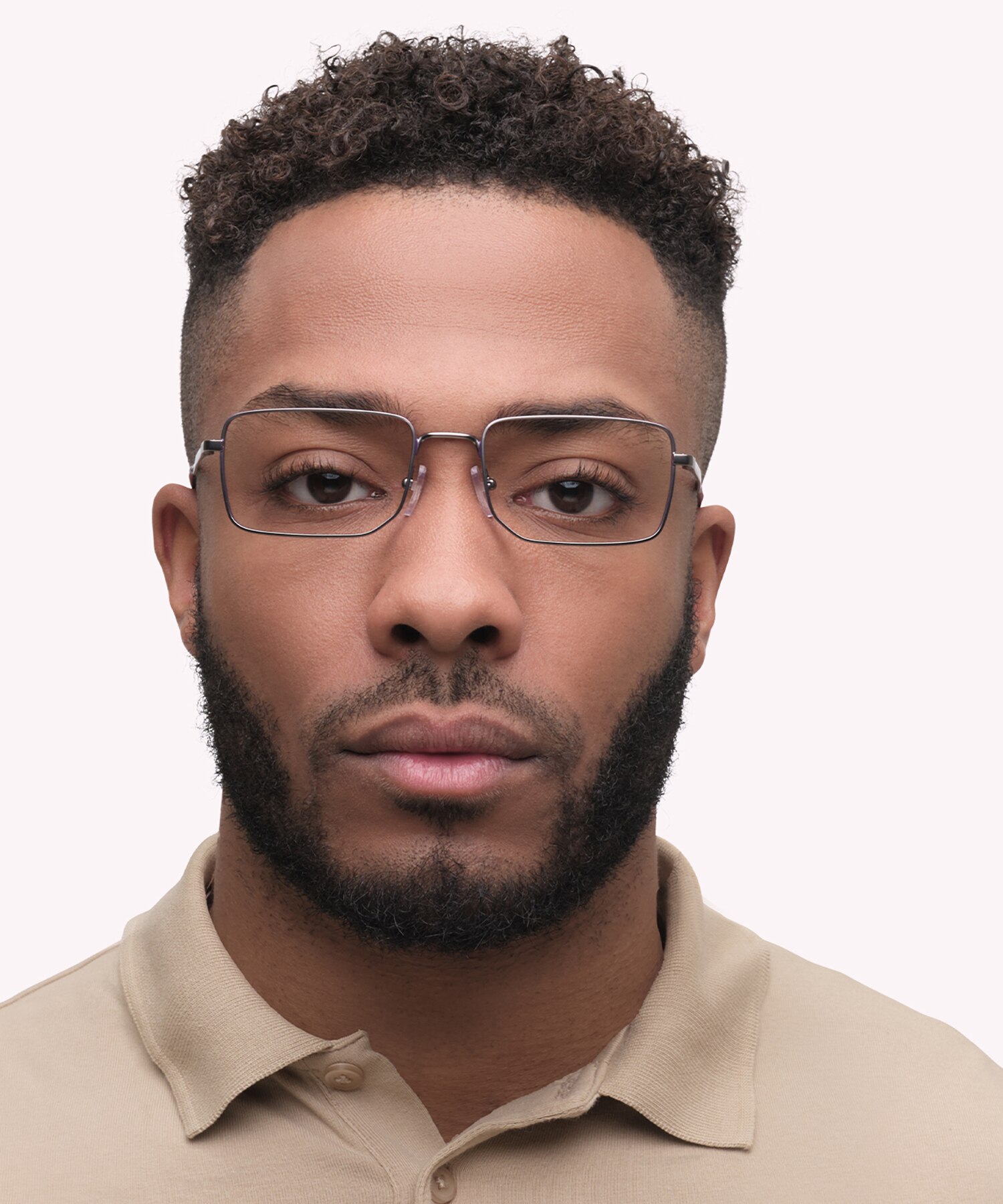 EA1153 Matte Gunmetal MetalEyeglass Frames for Men for Glasses Direct