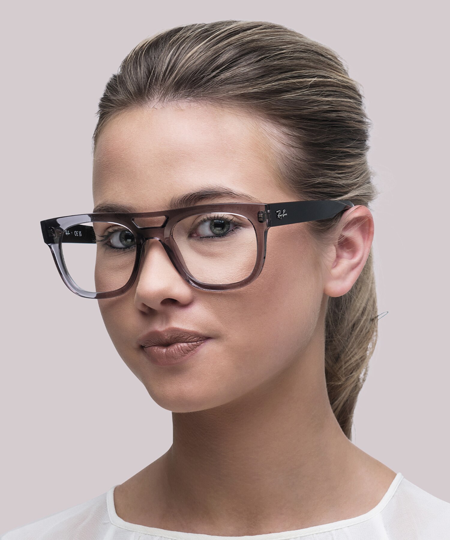 Lloyd Optics Bio-Based Transparent Grey PlasticEyeglass Frames for Women for Glasses Direct