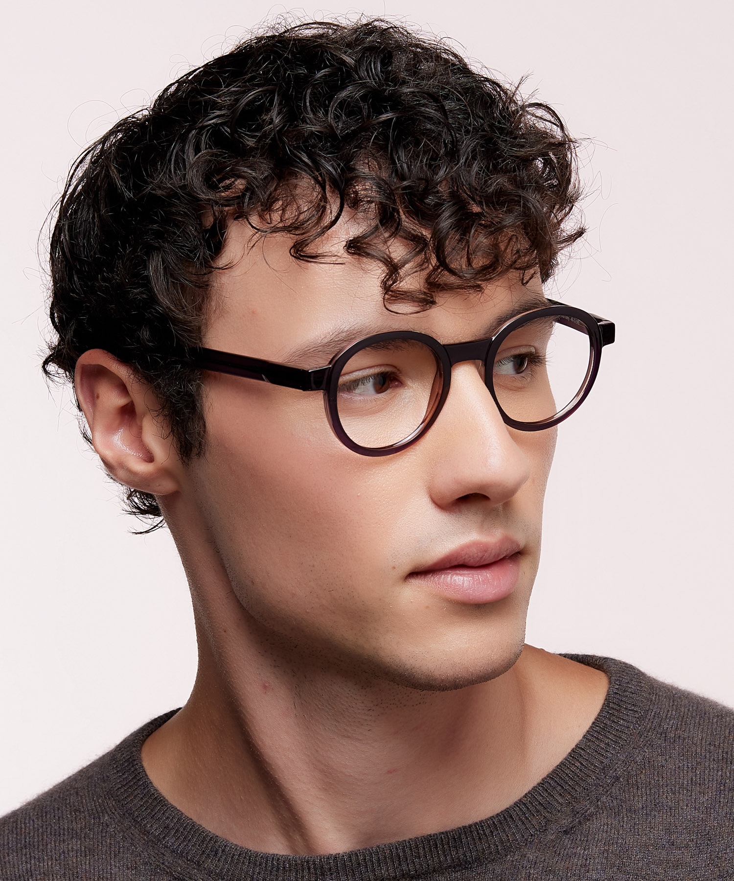 Joby Crystal Blue & Crystal Grey PlasticEyeglass Frames for Men for Glasses Direct