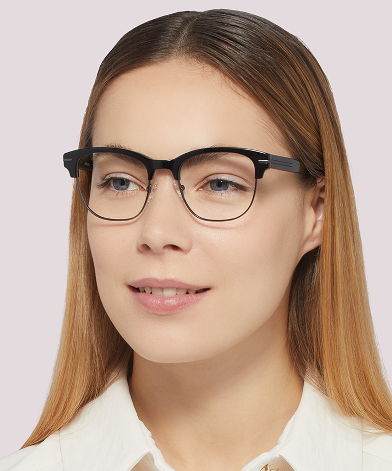 Greenford Black MetalEyeglass Frames for Women for Glasses Direct