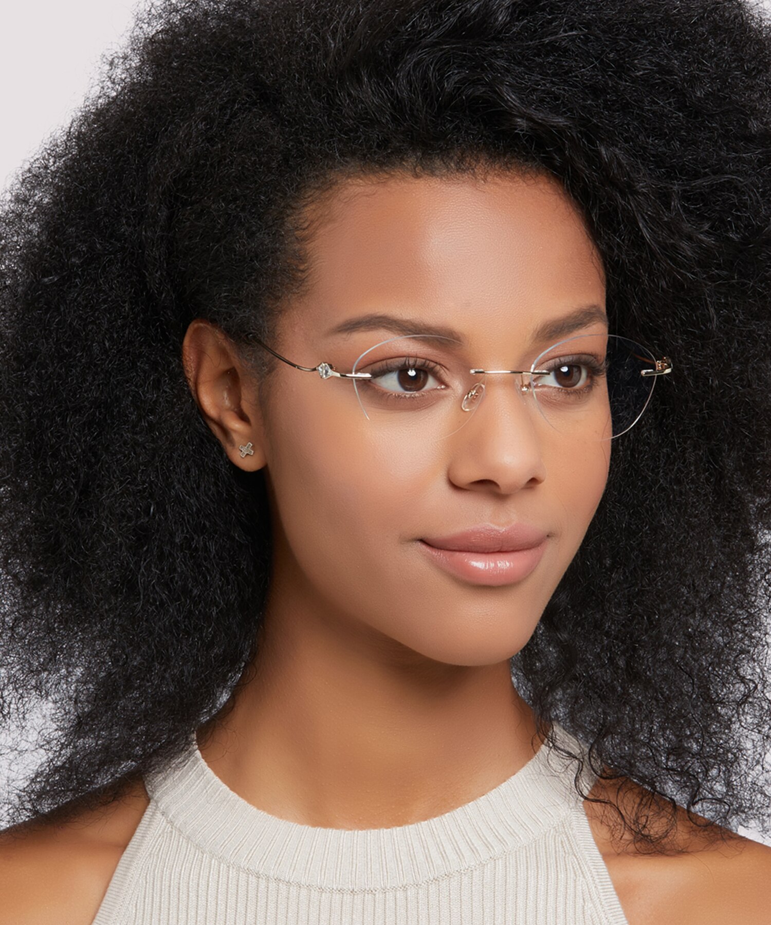 Felicity Gold TitaniumEyeglass Frames for Women for Glasses Direct
