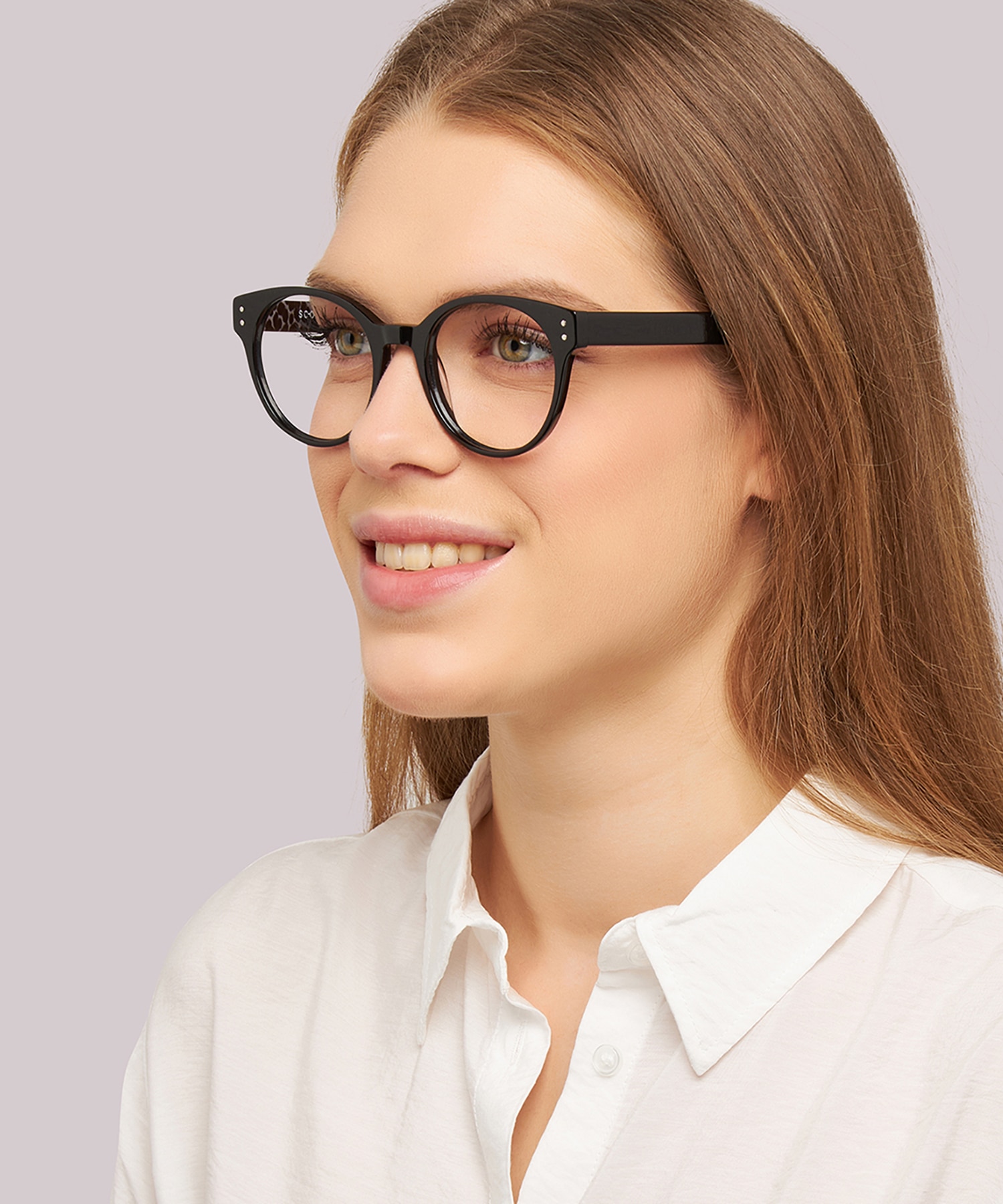 Emelia Black AcetateEyeglass Frames for Women for Glasses Direct