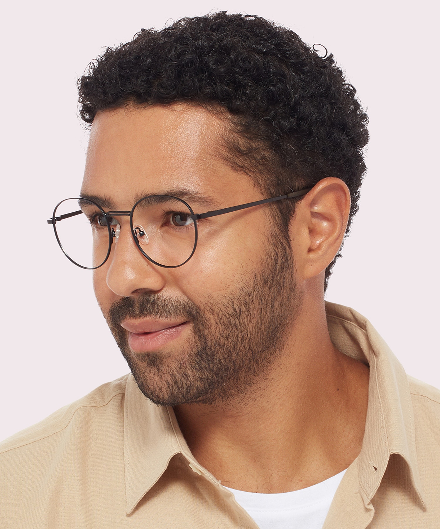 Franky Matte Black MetalEyeglass Frames for Men for Glasses Direct