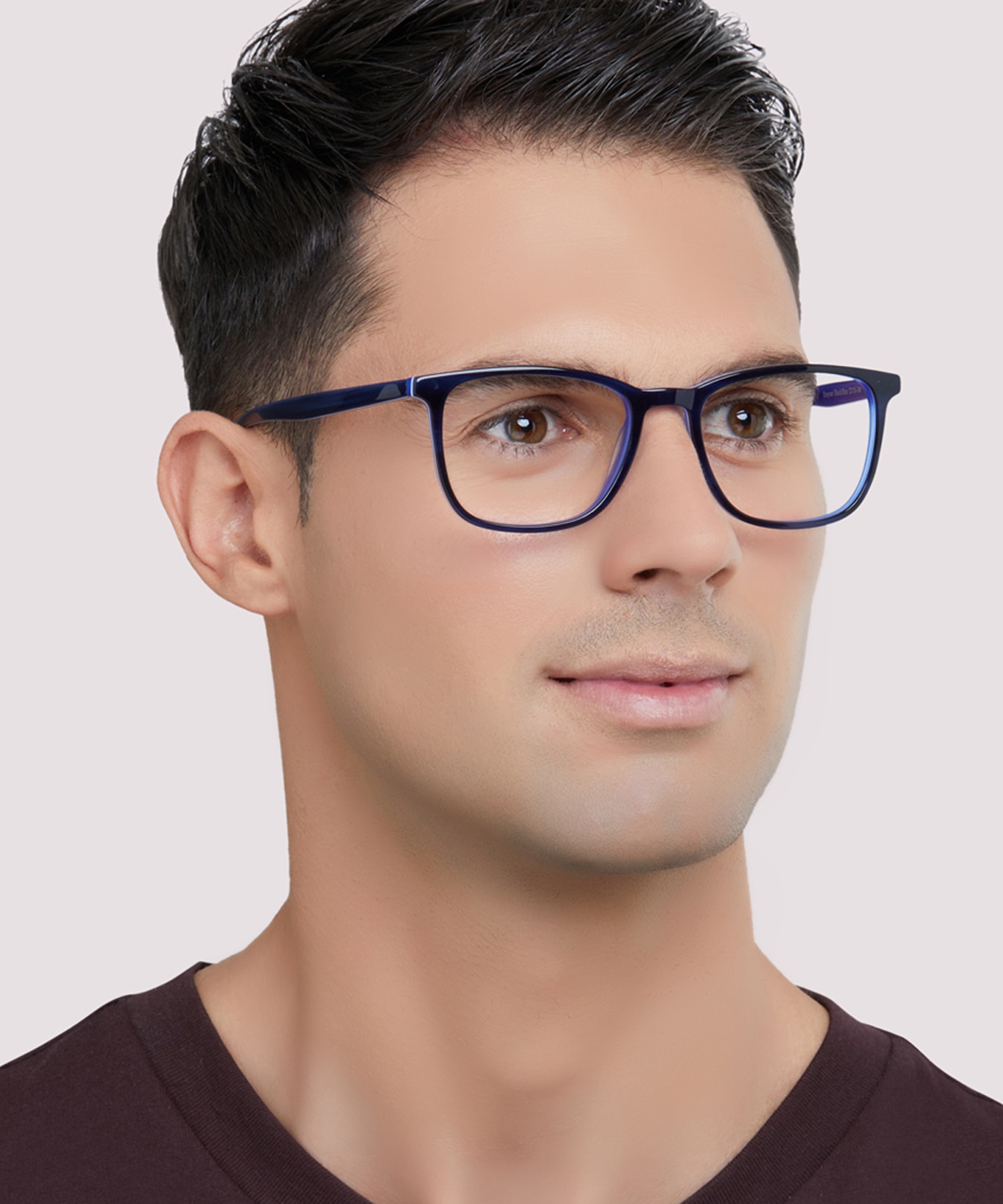 Grayson Black & Blue AcetateEyeglass Frames for Men for Glasses Direct