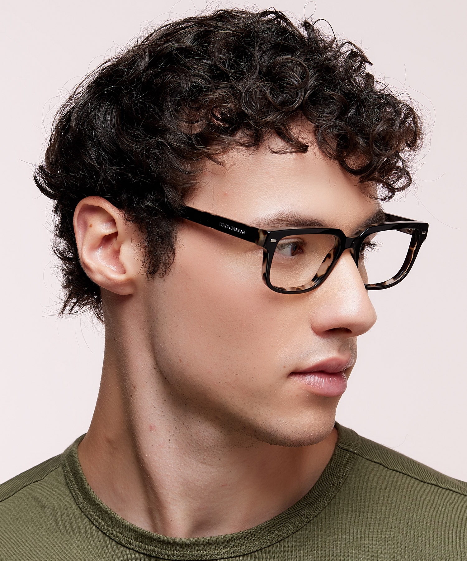 DG3380 Black On Grey Havana AcetateEyeglass Frames for Men for Glasses Direct