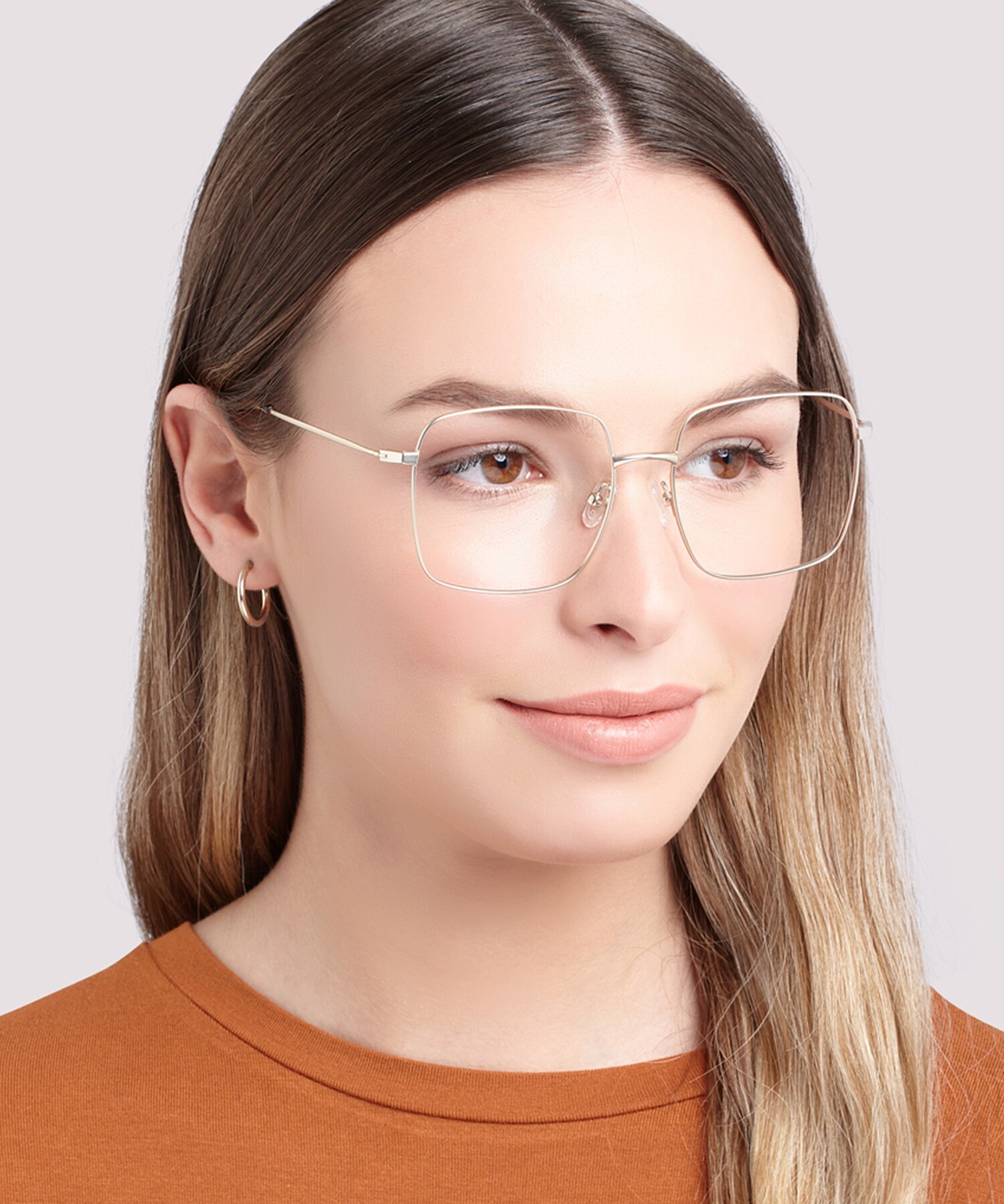 Azalea Matte Gold MetalEyeglass Frames for Women for Glasses Direct