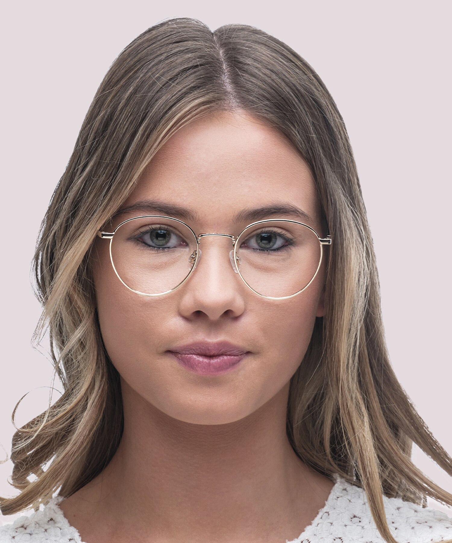 TJ 0089 Gold MetalEyeglass Frames for Women for Glasses Direct