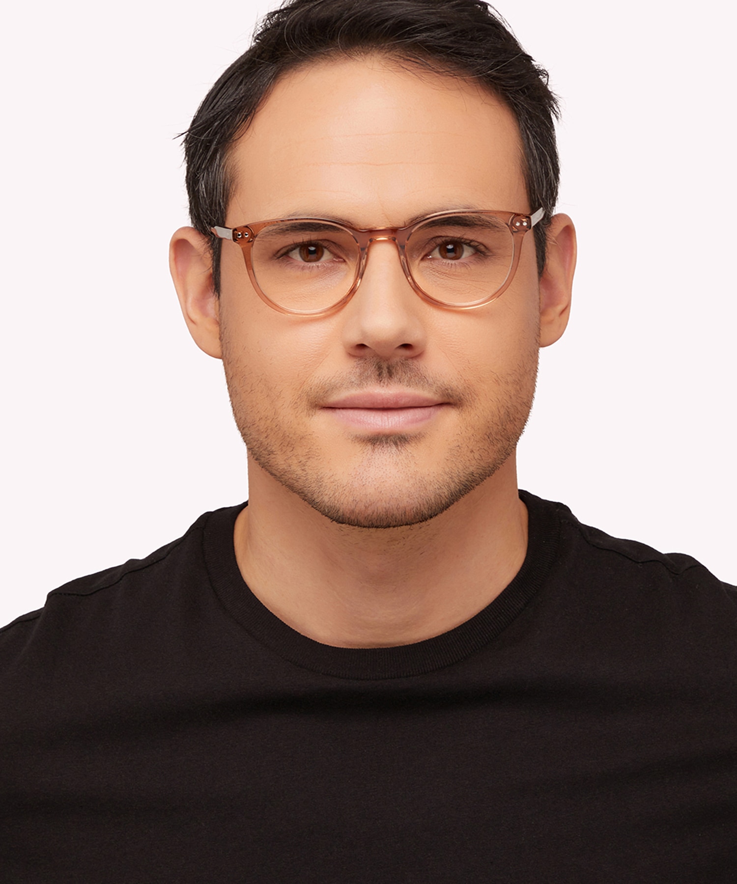 Dallas Shiny Light Brown AcetateEyeglass Frames for Men for Glasses Direct