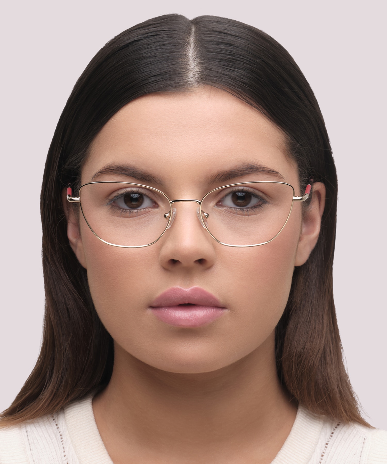 Heidi Shiny Gold MetalEyeglass Frames for Women for Glasses Direct