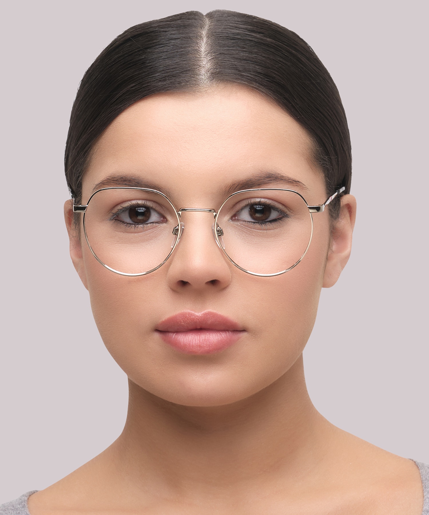 LV 1060 Silver MetalEyeglass Frames for Women for Glasses Direct
