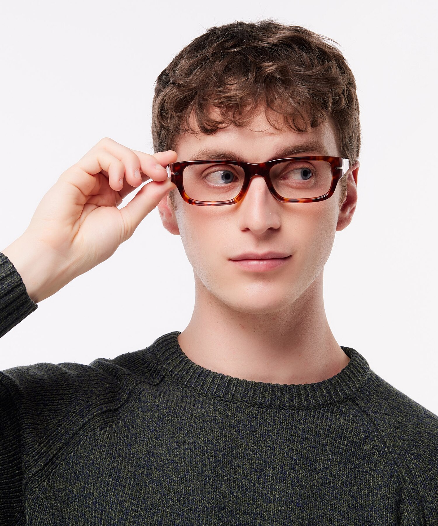 PO3347V Havana AcetateEyeglass Frames for Men for Glasses Direct