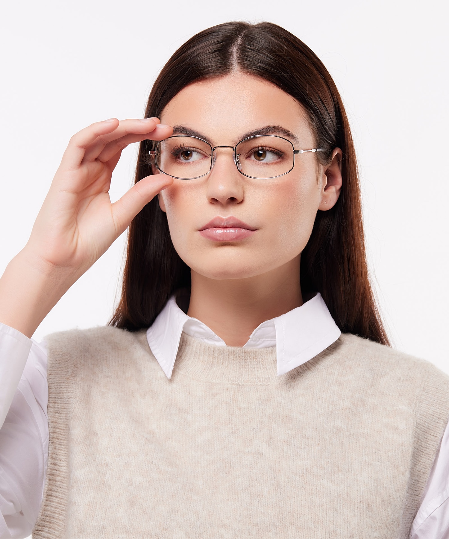RB6510 Optics Silver MetalEyeglass Frames for Women for Glasses Direct
