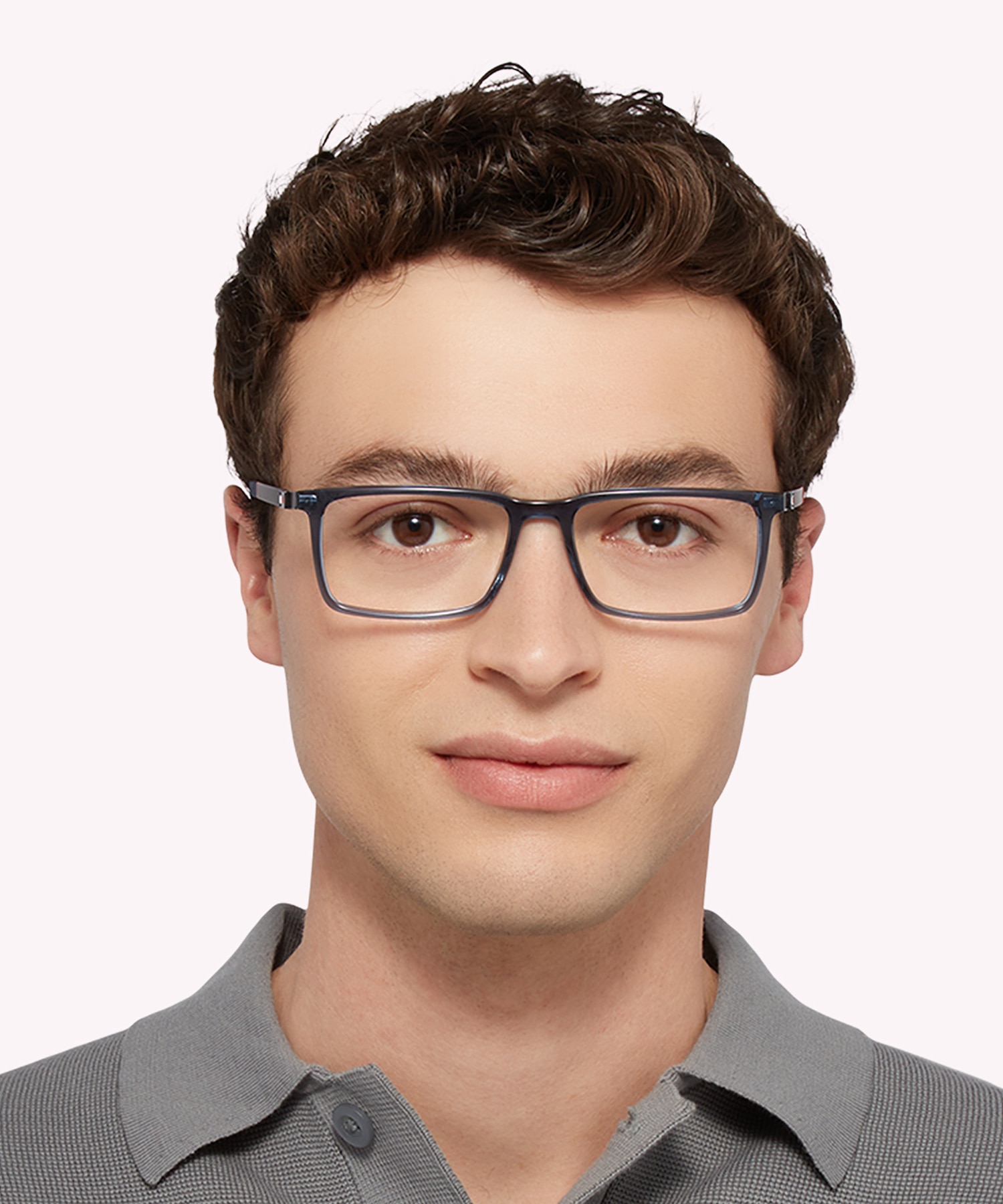 TH 1947 Blue PlasticEyeglass Frames for Men for Glasses Direct