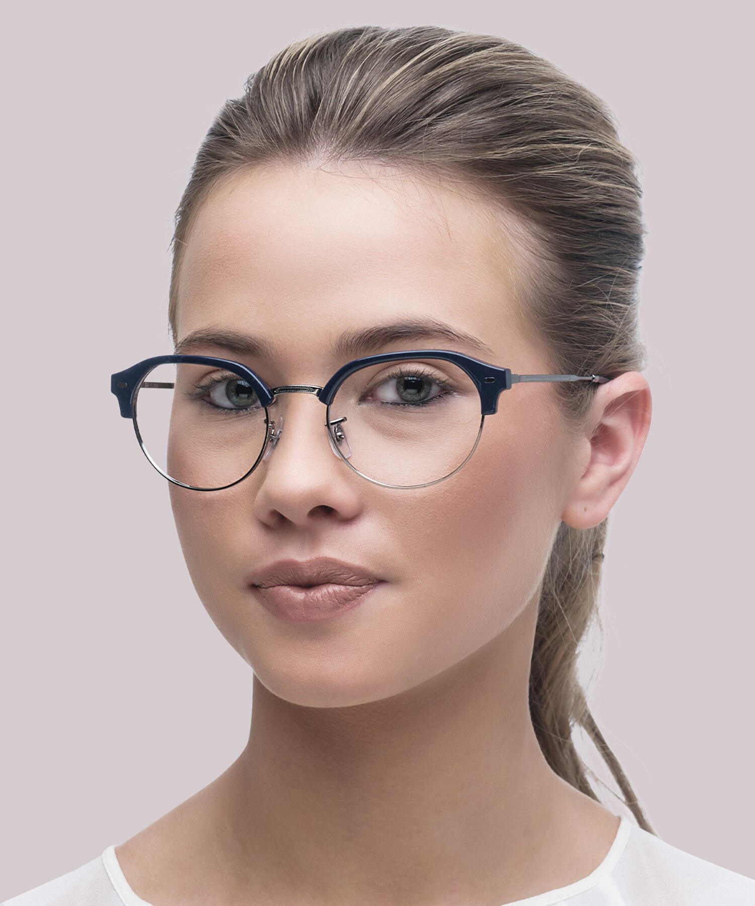 RB7229 Blue On Gunmetal PlasticEyeglass Frames for Women for Glasses Direct
