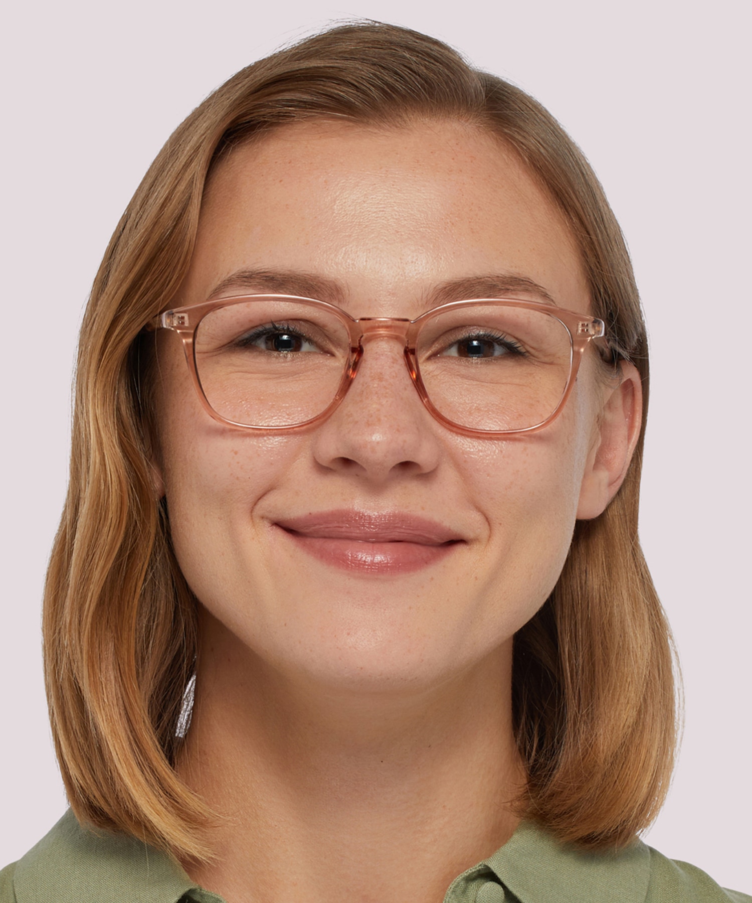 Dax Shiny Crystal Nude PlasticEyeglass Frames for Women for Glasses Direct