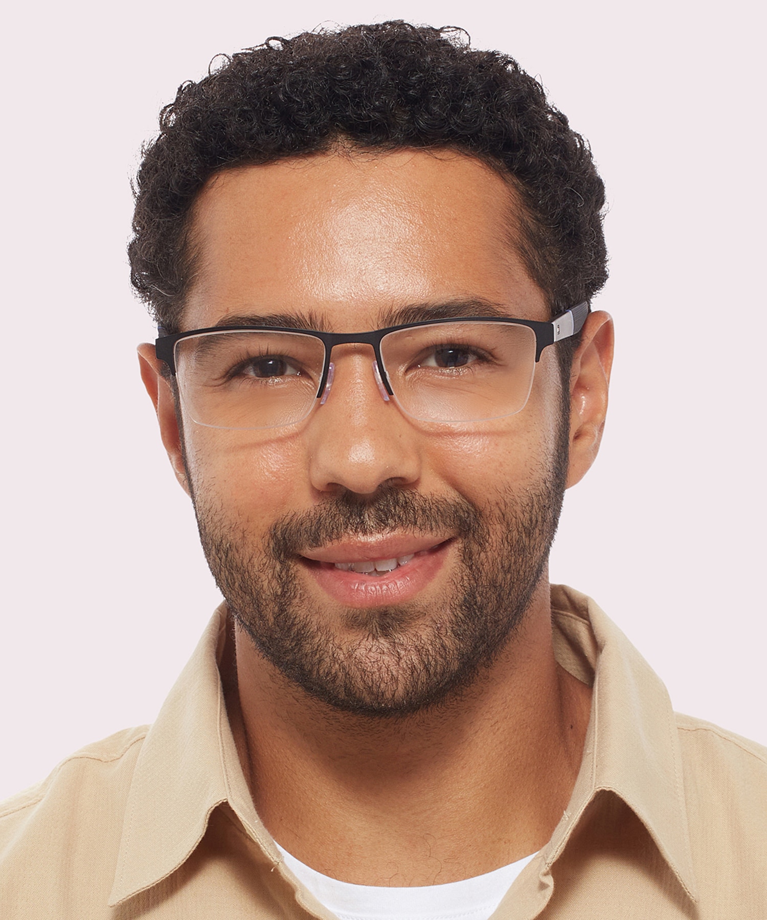 TH 1905 Black MetalEyeglass Frames for Men for Glasses Direct