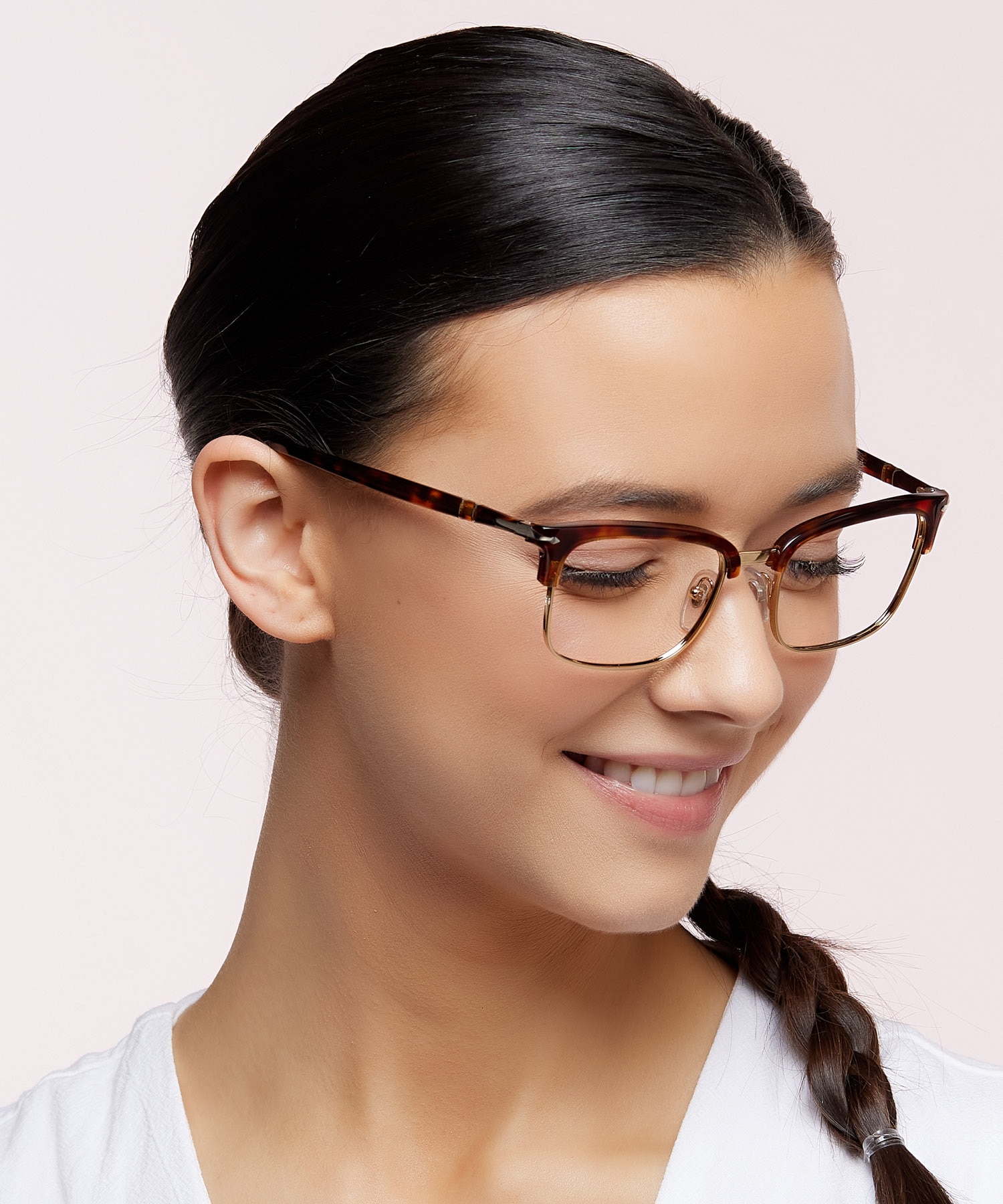 PO3340V Havana AcetateEyeglass Frames for Women for Glasses Direct