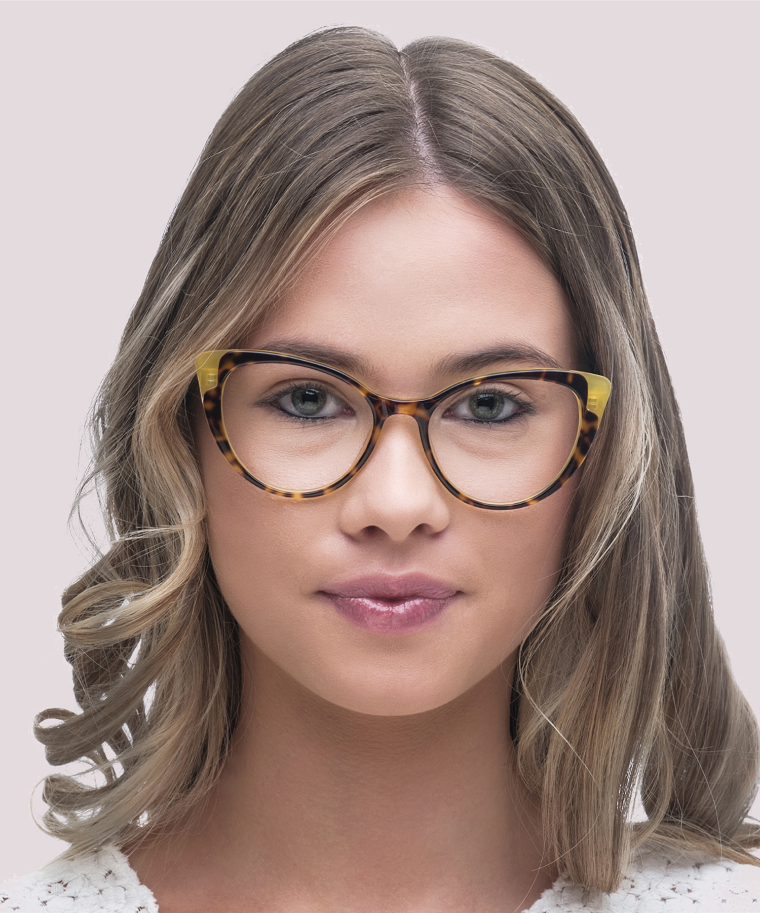 Bi Layer Havana/Yellow Hayley -  Acetate