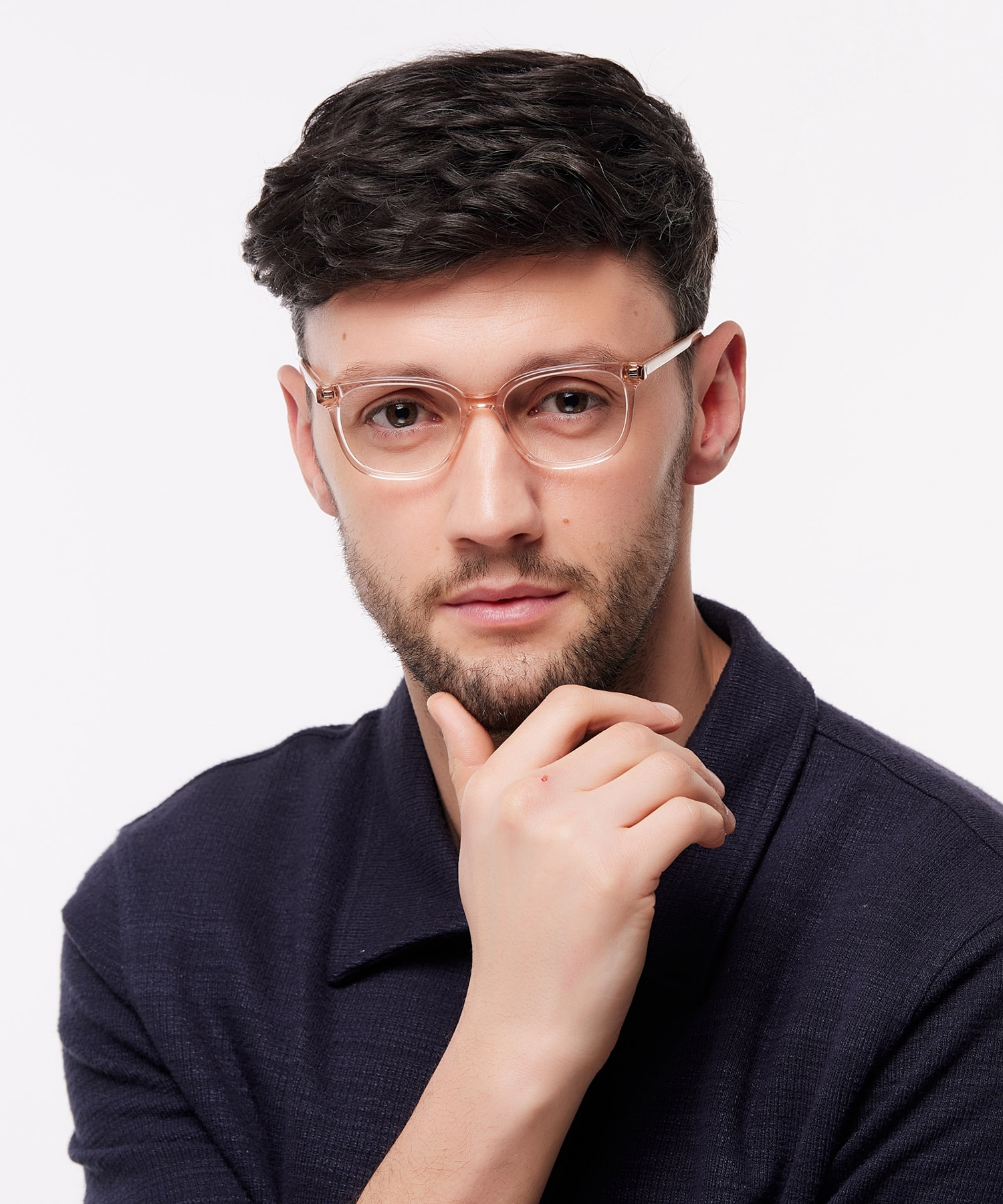 Bari K3 Pink AcetateEyeglass Frames for Men for Glasses Direct
