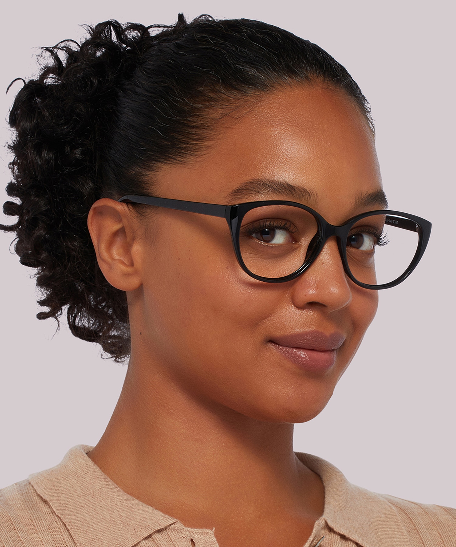 Dawn Shiny Black PlasticEyeglass Frames for Women for Glasses Direct
