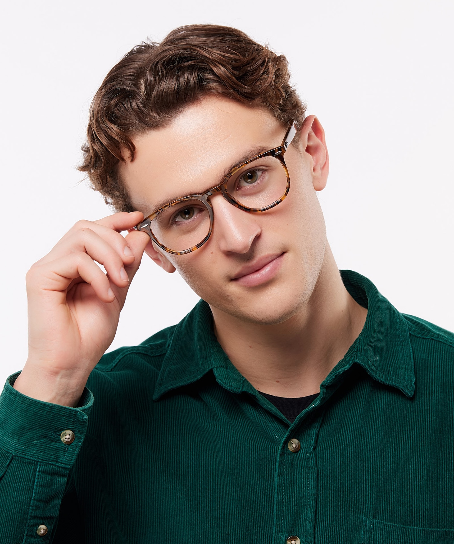 RB7159 Transparent Fantasy Brown Yellow PlasticEyeglass Frames for Men for Glasses Direct