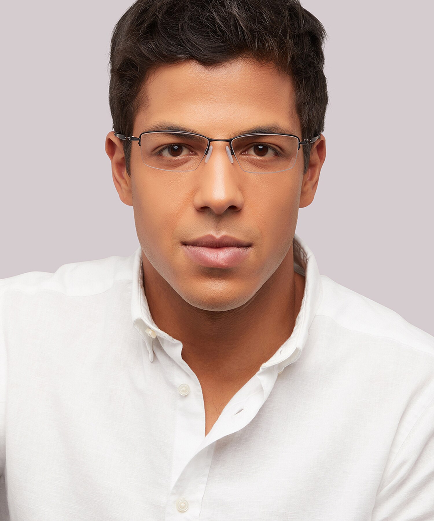 Lizard™ Satin Black TitaniumEyeglass Frames for Men for Glasses Direct