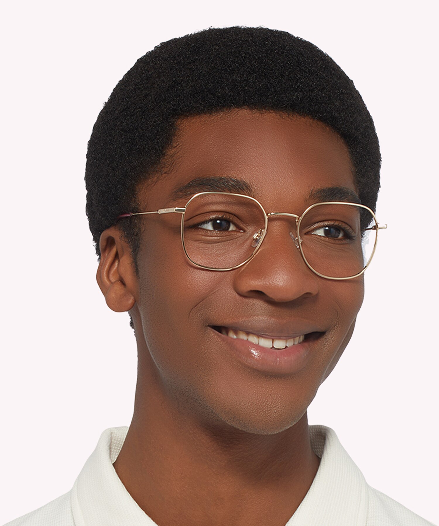 TJ 0091 Gold MetalEyeglass Frames for Men for Glasses Direct