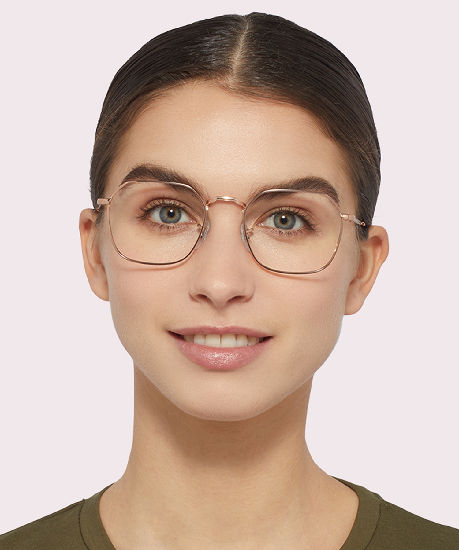 RB3694V Rose Gold MetalEyeglass Frames for Women for Glasses Direct