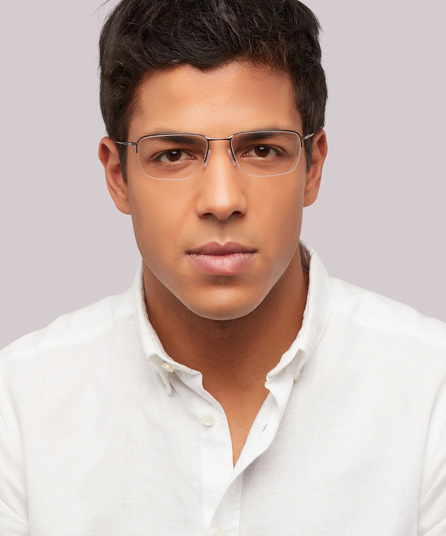 Wingback SQ Pewter TitaniumEyeglass Frames for Men for Glasses Direct