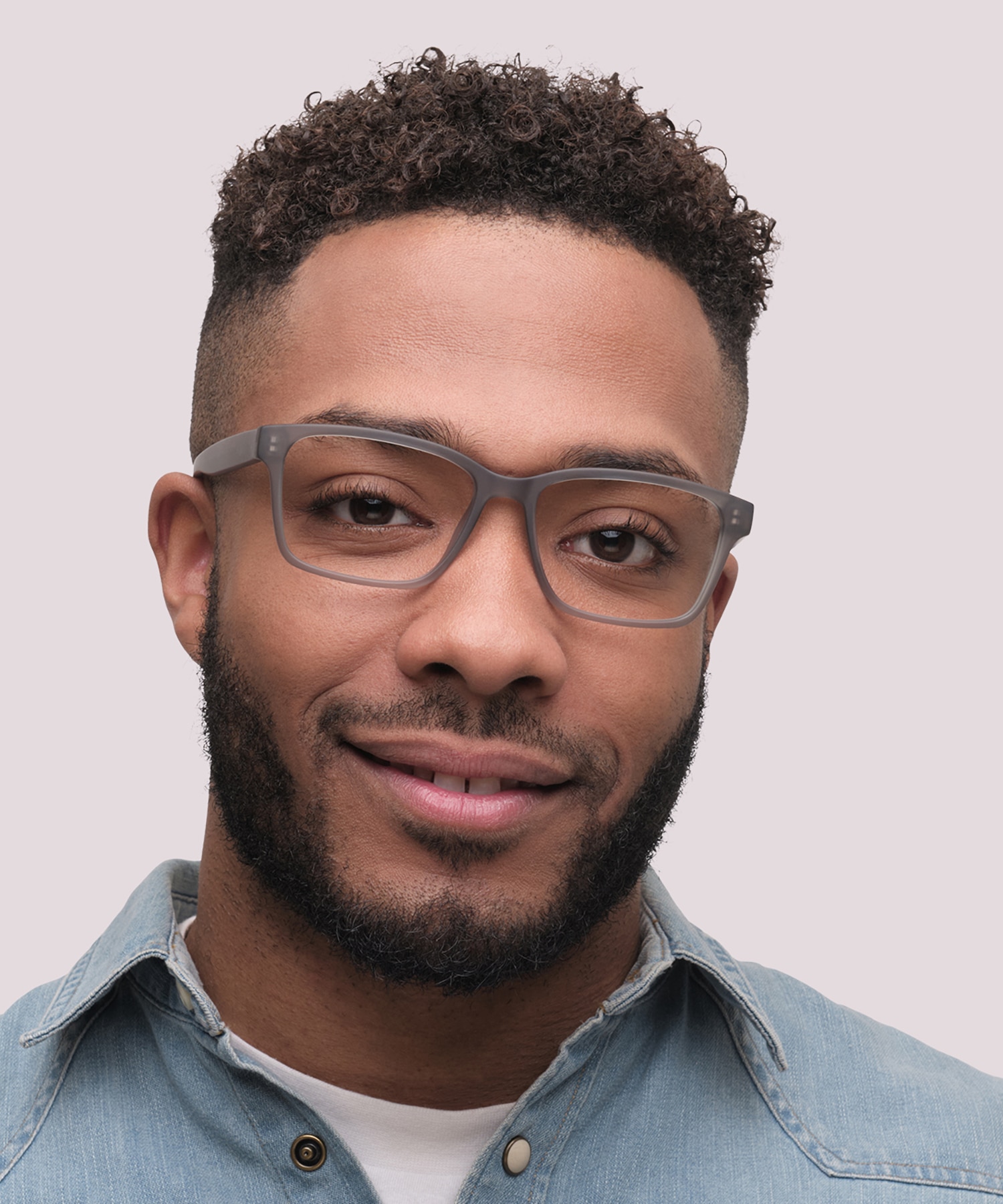 Harry Crystal Grey PlasticEyeglass Frames for Men for Glasses Direct