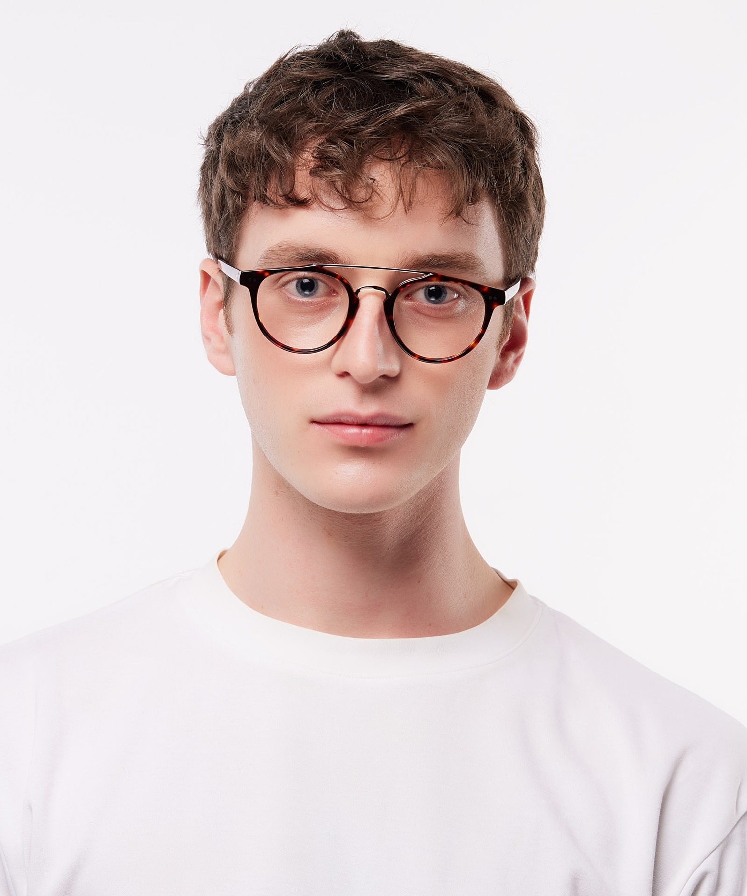 Keaton Havana & Shiny Gold AcetateEyeglass Frames for Men for Glasses Direct
