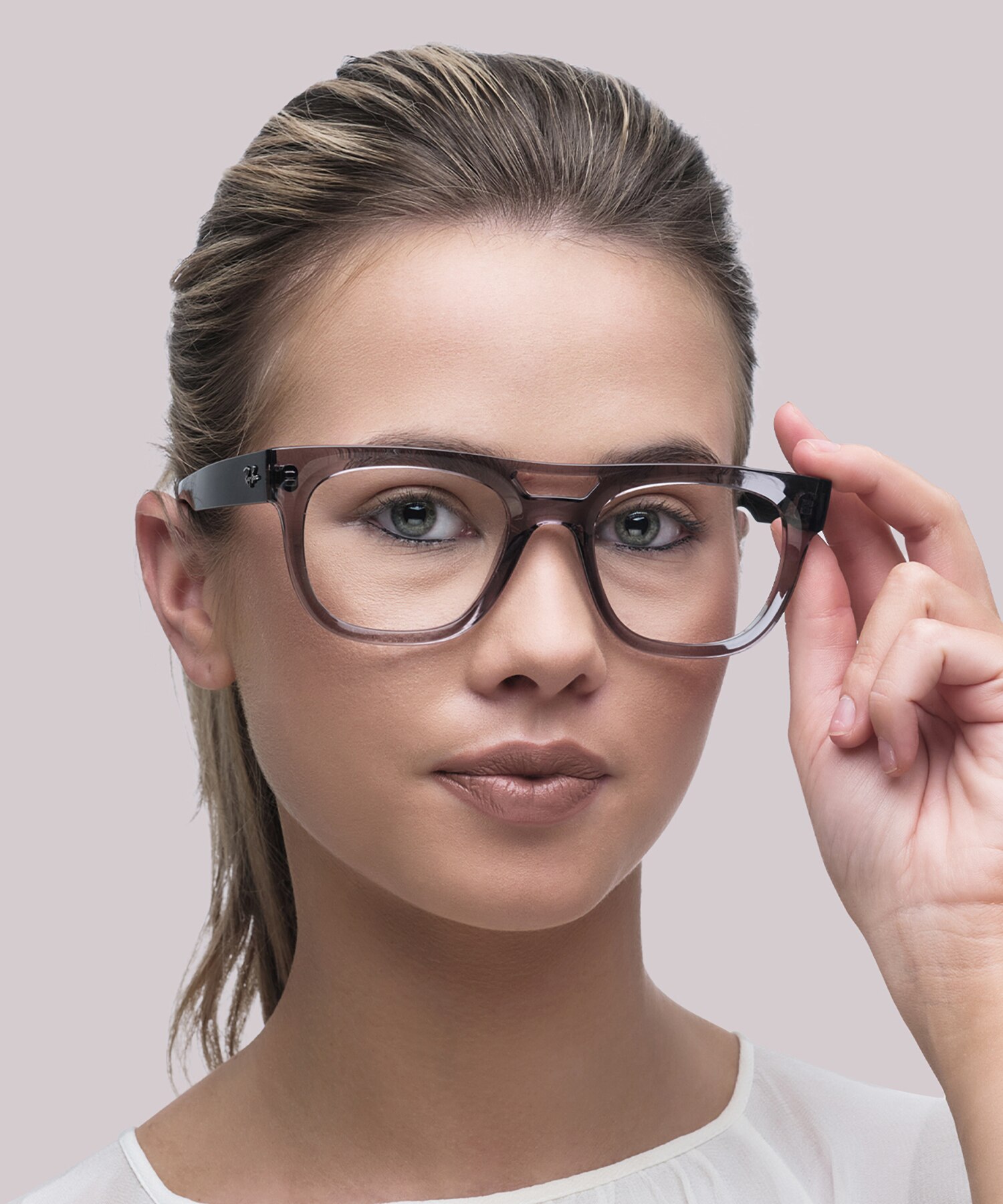 Lloyd Optics Bio-Based Transparent Grey PlasticEyeglass Frames for Women for Glasses Direct