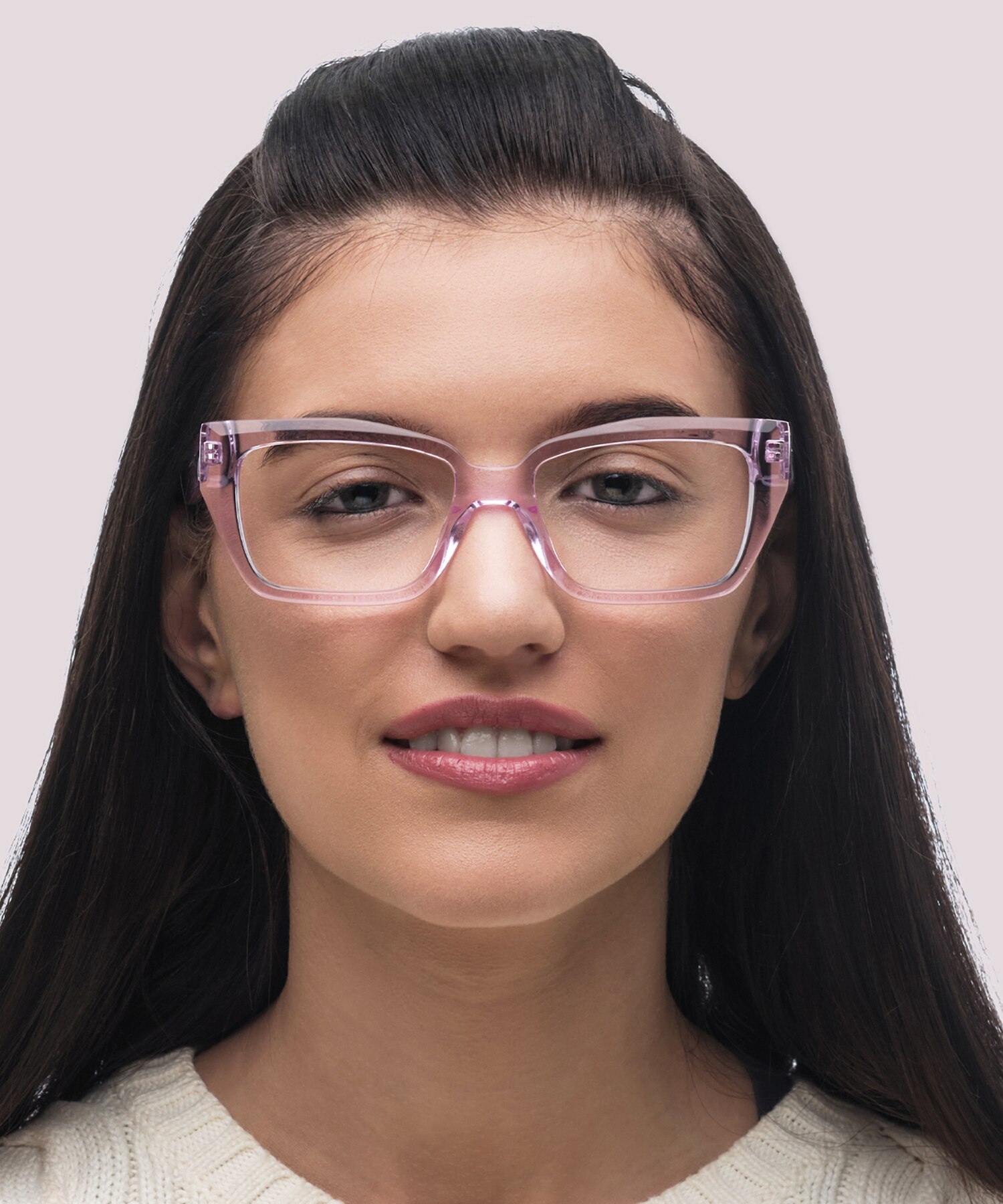 Hallie Crystal Light Pink AcetateEyeglass Frames for Women for Glasses Direct