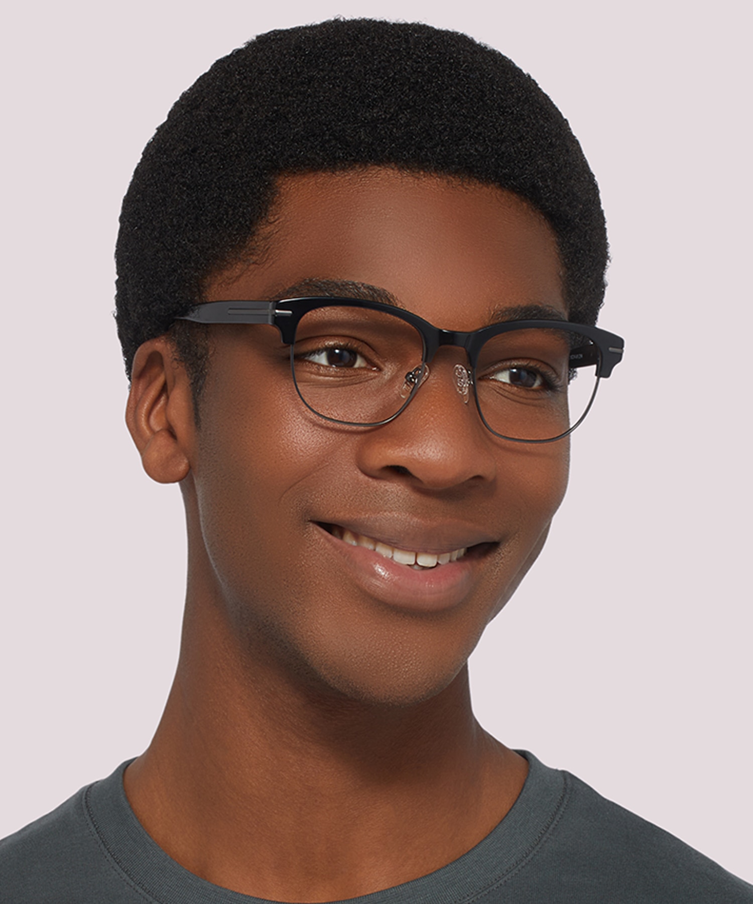 Greenford Black MetalEyeglass Frames for Men for Glasses Direct