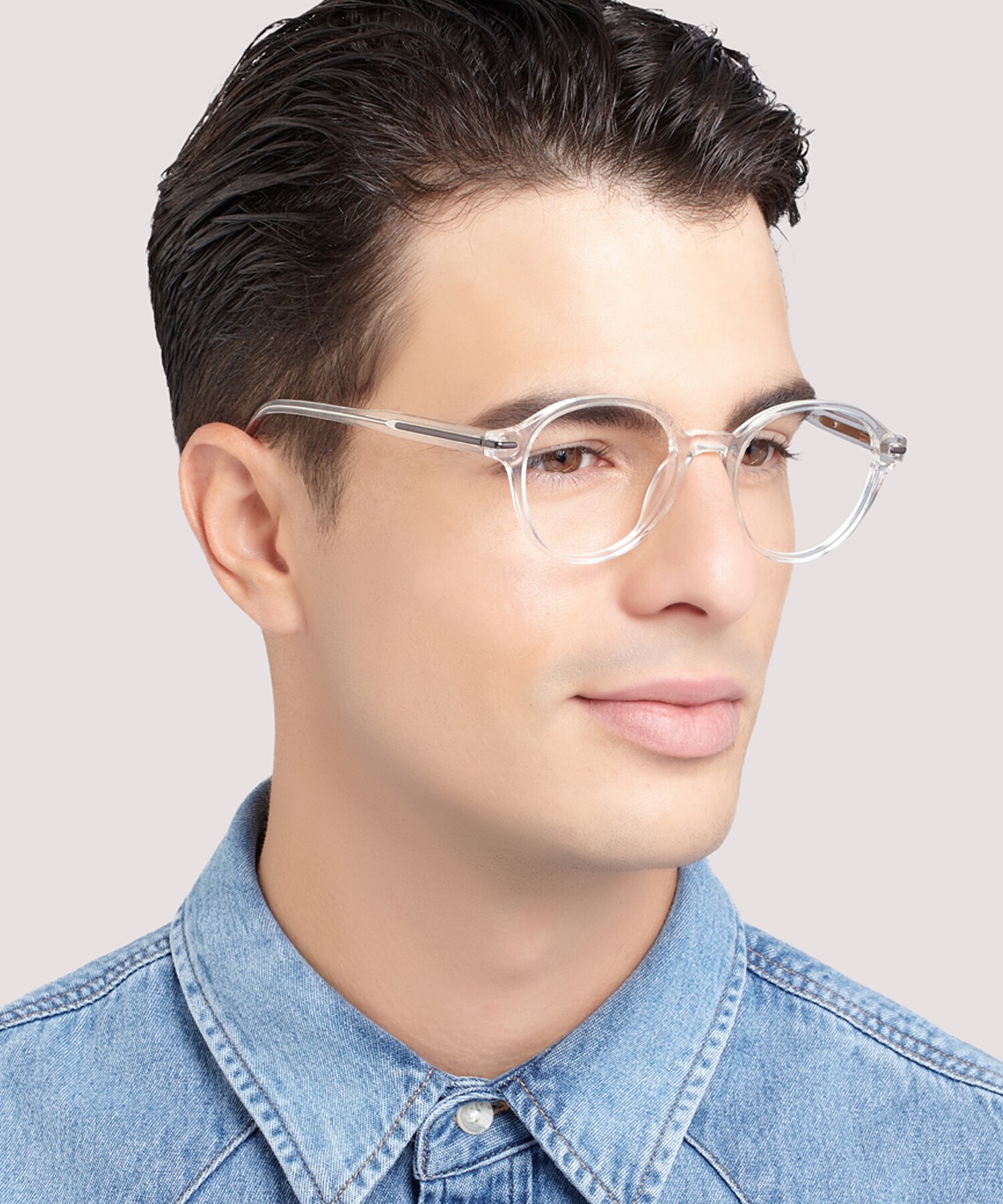 Canary Shiny Crystal AcetateEyeglass Frames for Men for Glasses Direct