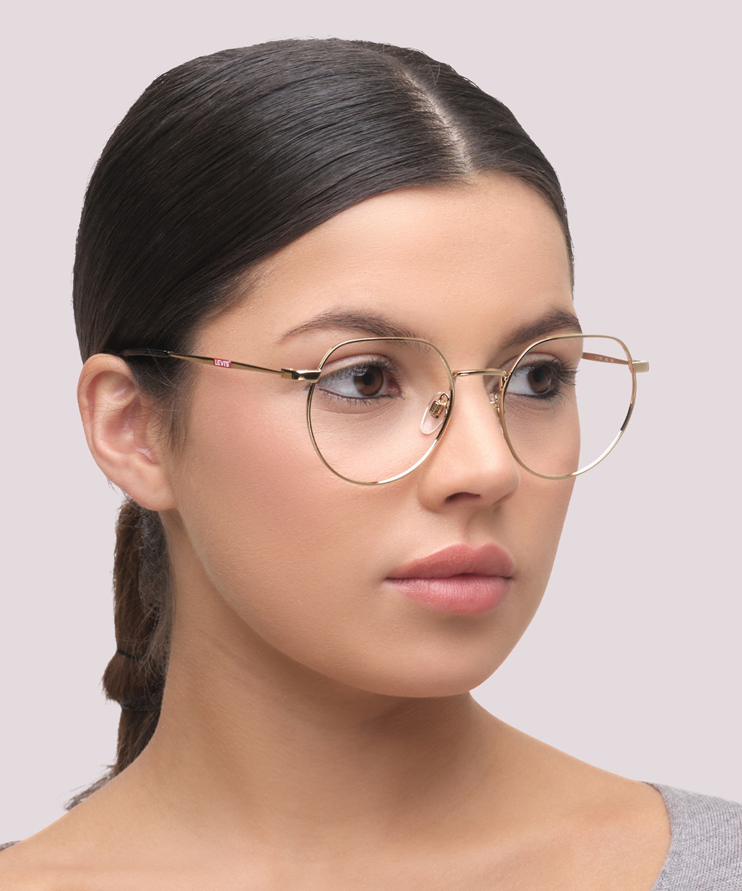 LV 1060 Gold MetalEyeglass Frames for Women for Glasses Direct
