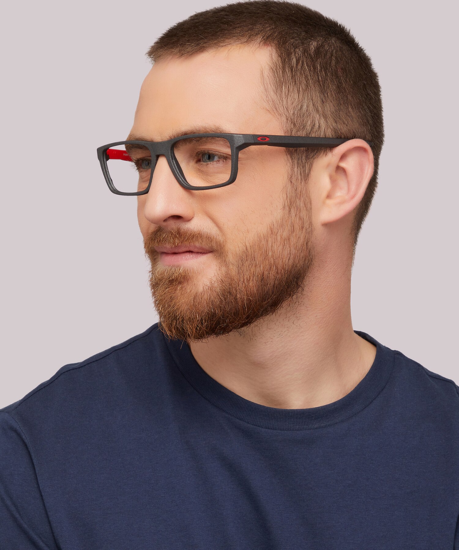 Port Bow Satin Light Steel PlasticSunglass Frames for Men for Glasses Direct