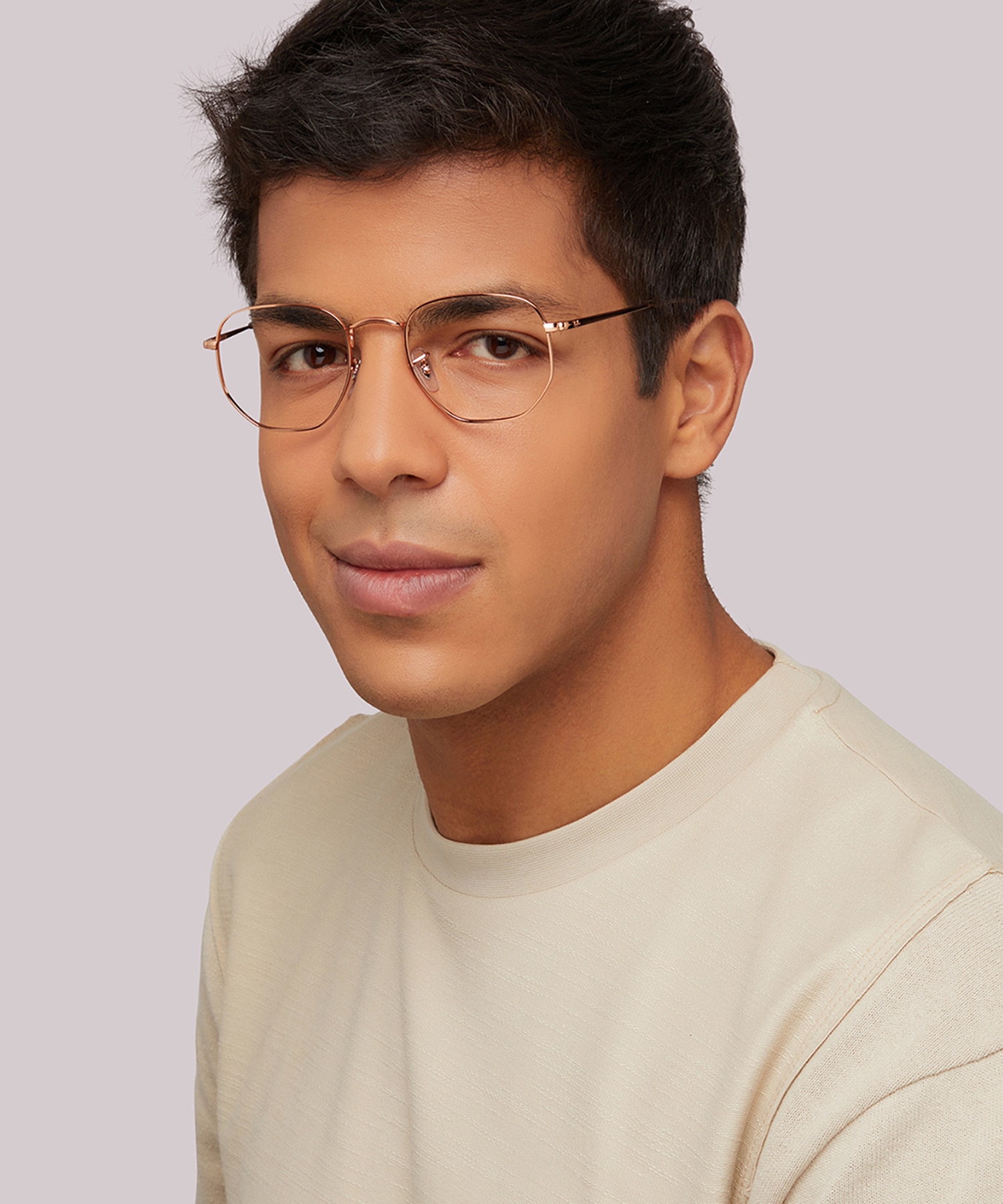 RB6448 Rose Gold MetalEyeglass Frames for Men for Glasses Direct